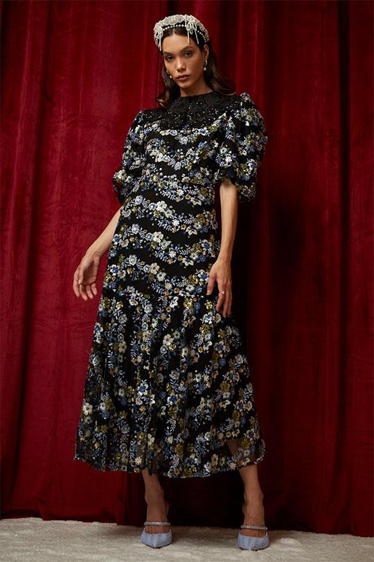 Podium Sequin Midi Dress
