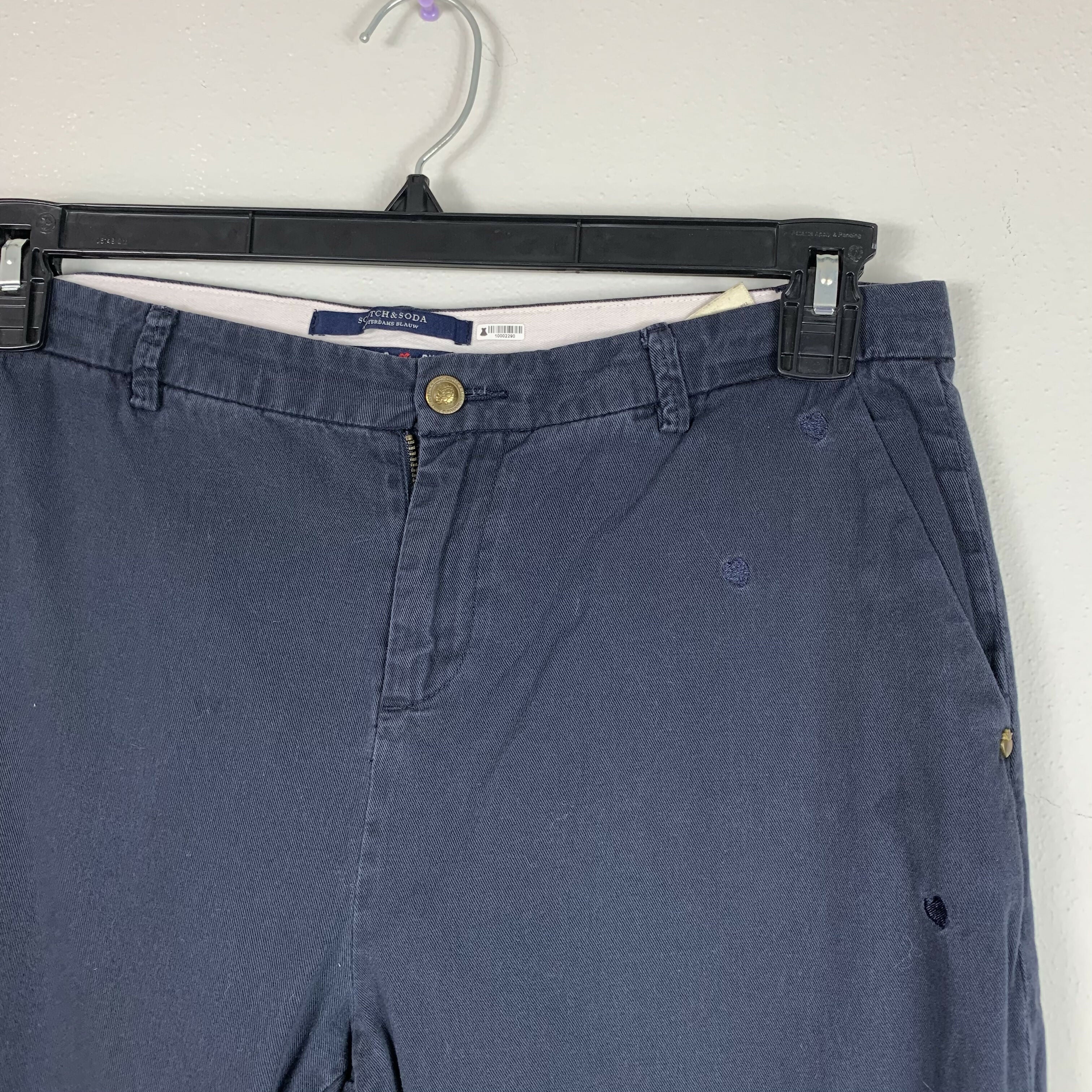 Scotch & Soda Mid-Rise Chino Pants - Navy - 30