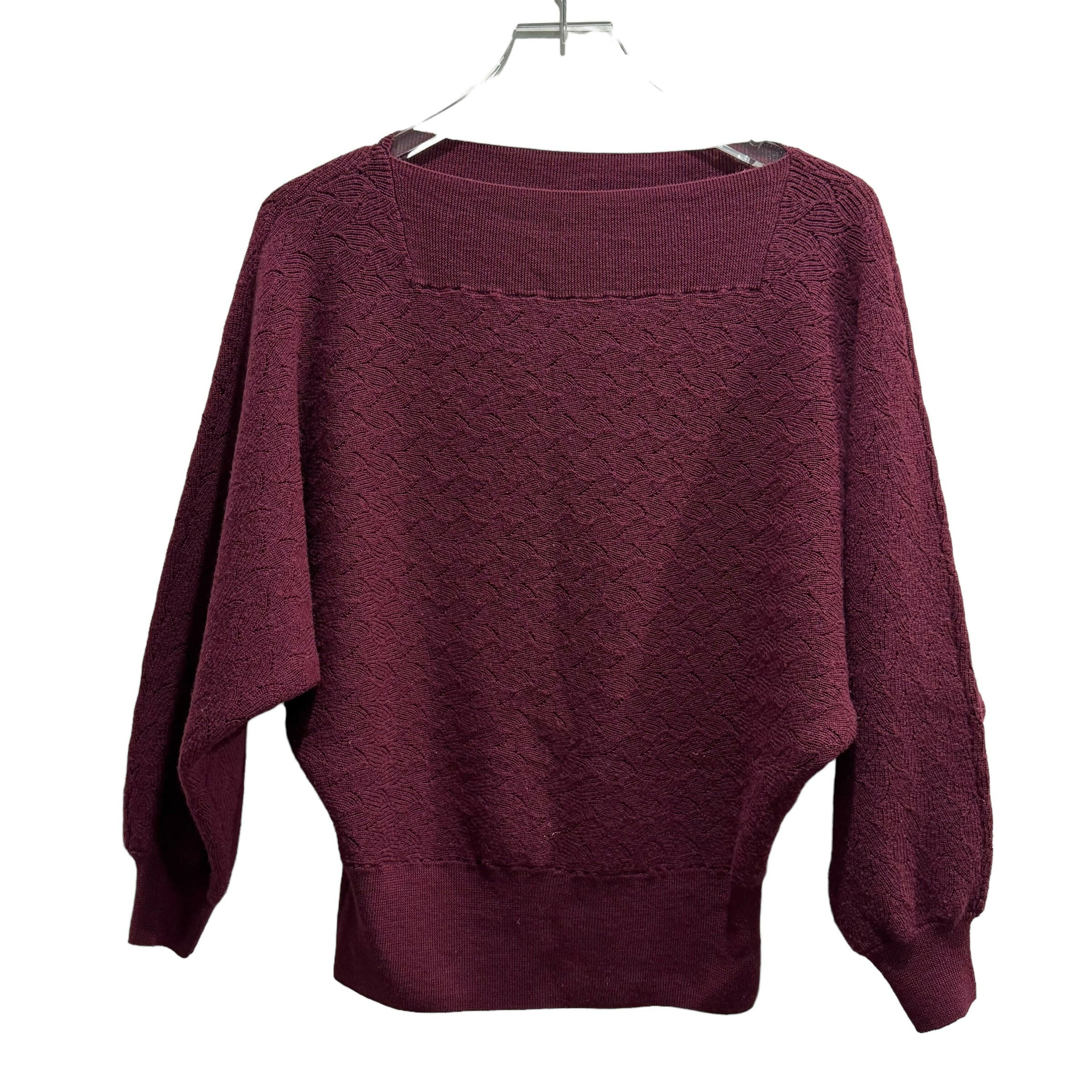 Trina Turk Halima Relaxed Wool Sweater - /Red - S