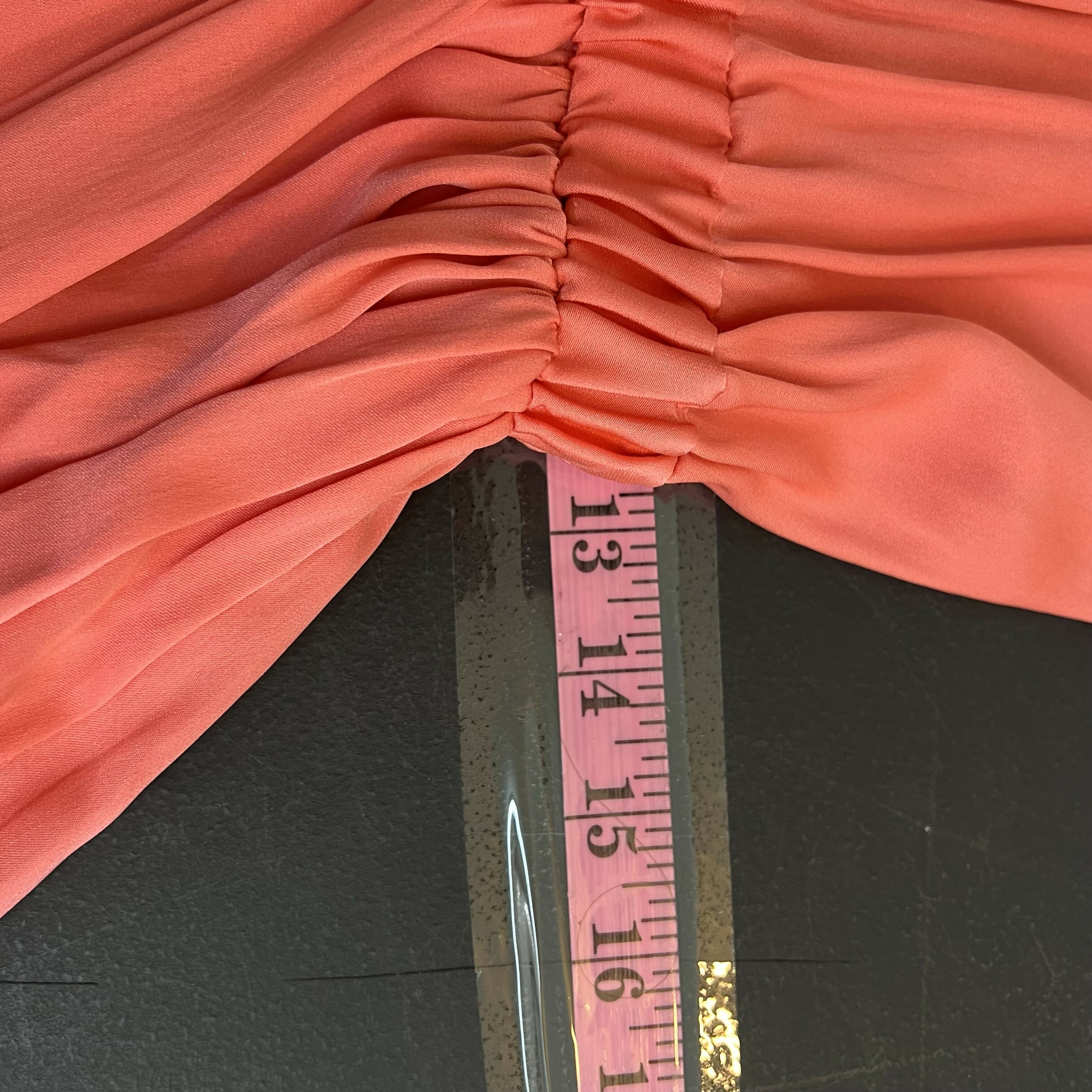 Milly Romper Spaghetti Strap Elastic Cinched Waist Sz 4 Pink