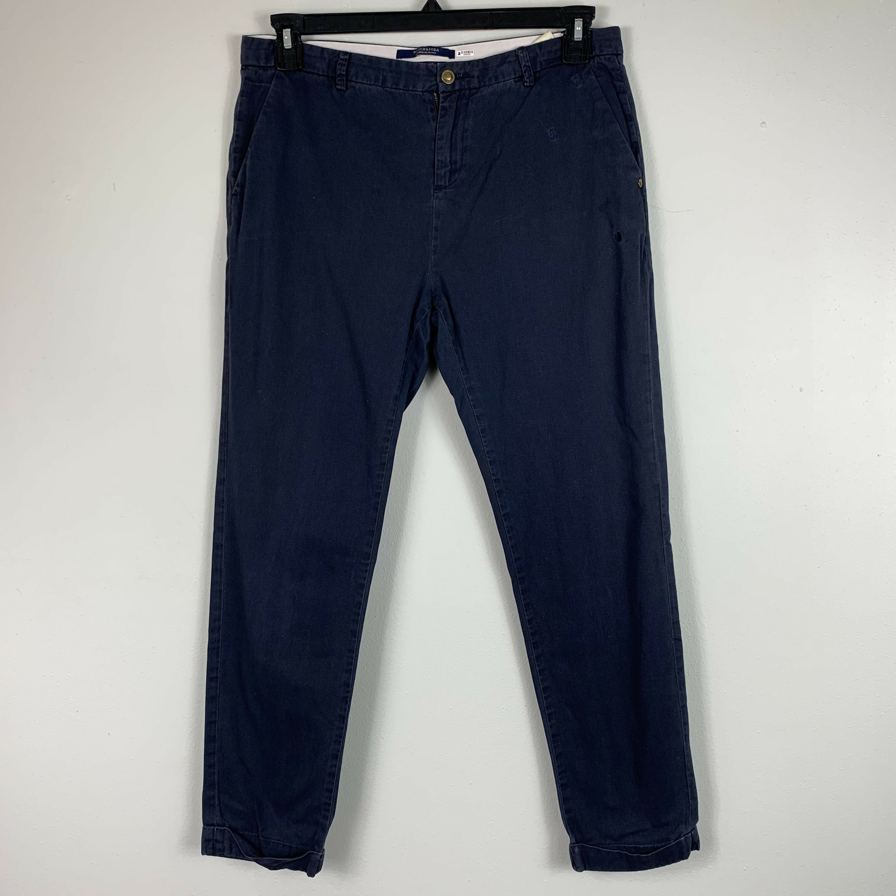 Scotch & Soda Mid-Rise Chino Pants - Navy - 30