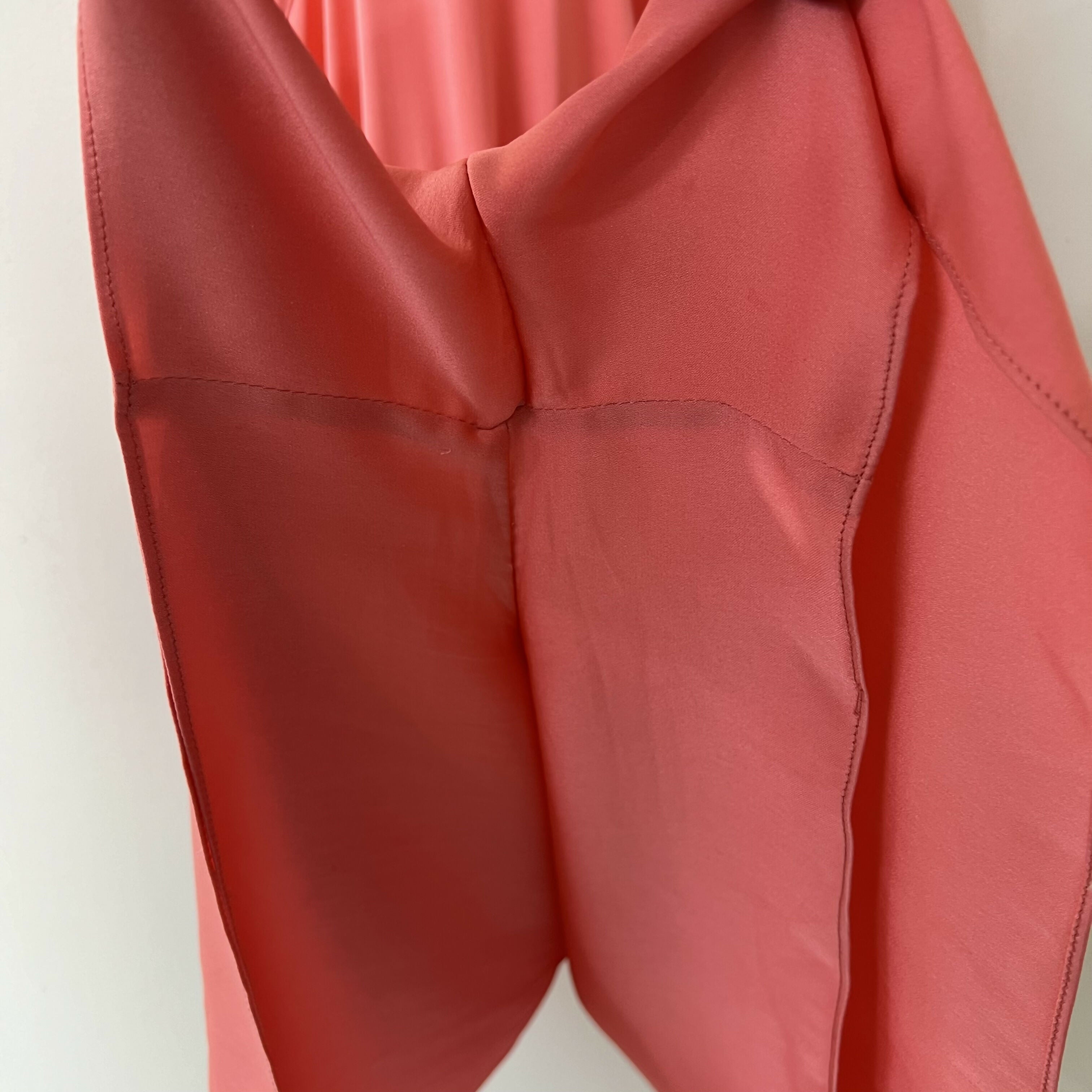 Milly Romper Spaghetti Strap Elastic Cinched Waist Sz 4 Pink