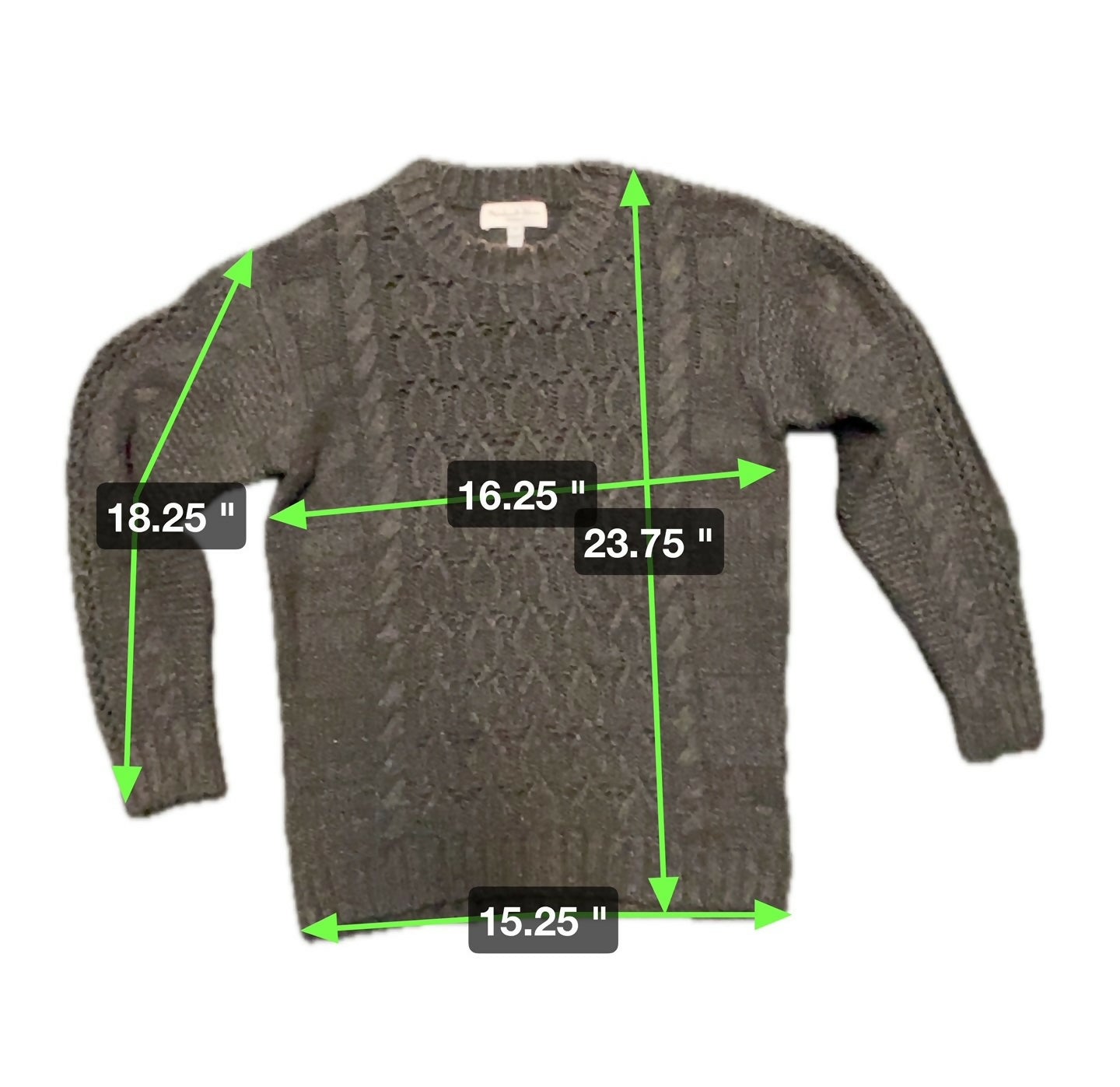 Michael Stars Louisa Cable Knit Pointelle Pullover Sweater - Black - XS