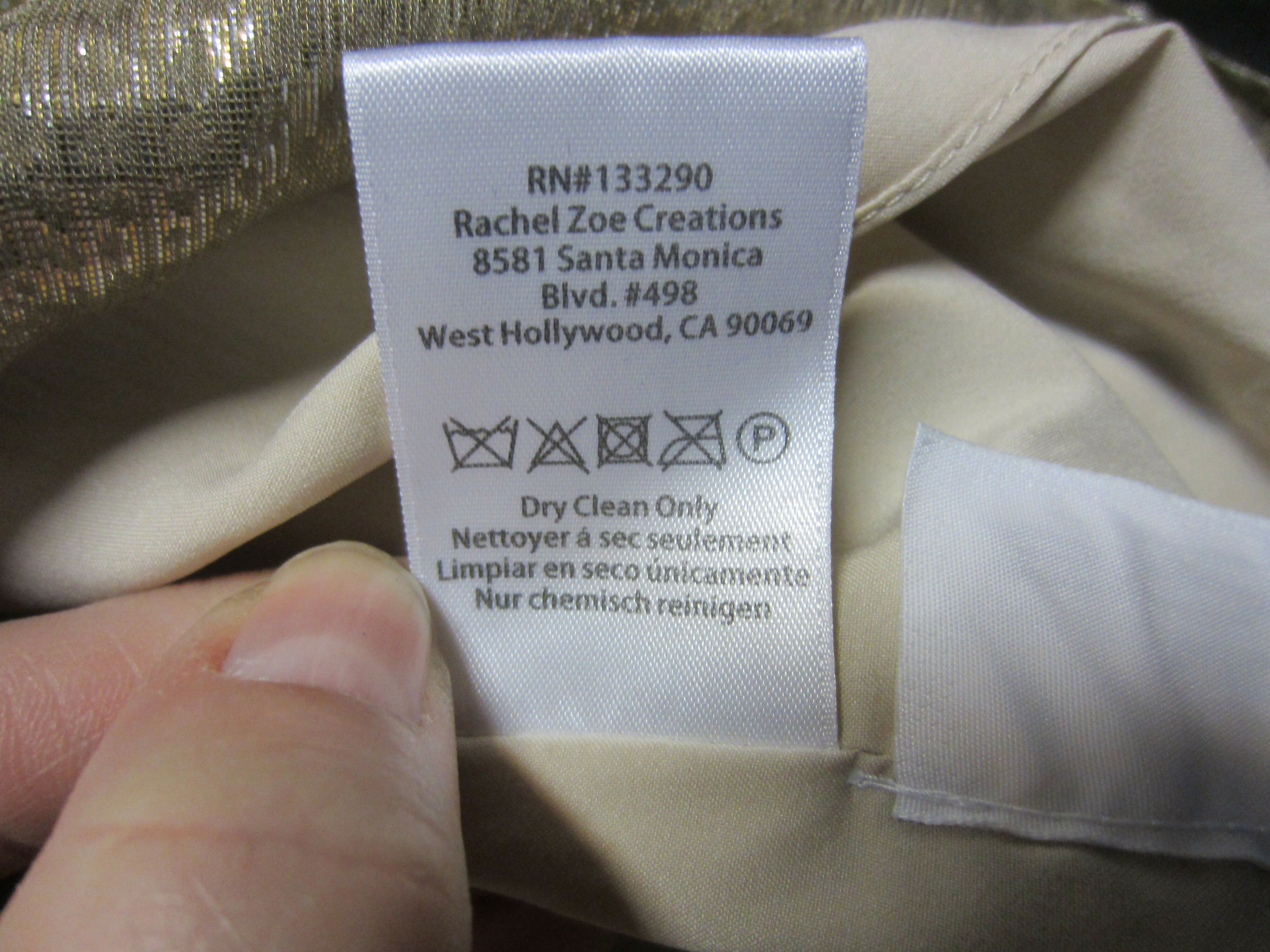 Rachel Zoe One Shoulder Ruffled Gold Dress - Gold - 2