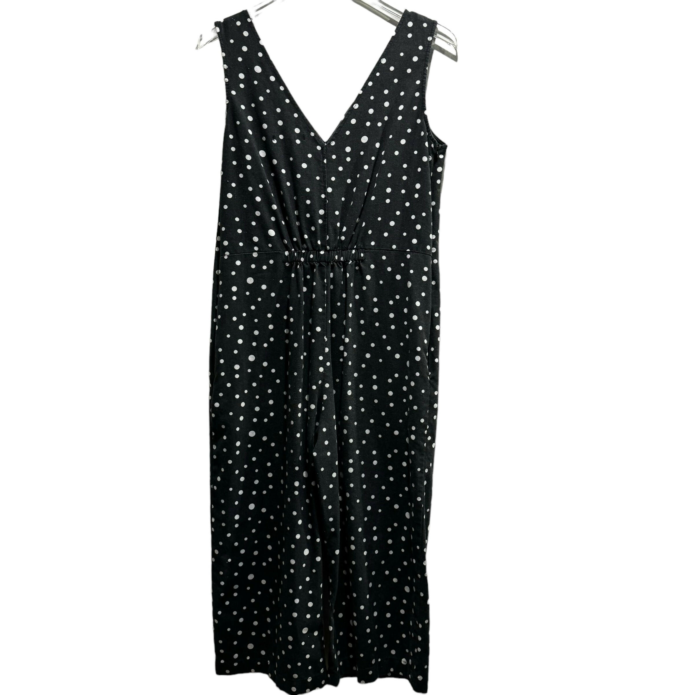 Soon Maternity Sleeveless Lily Nursing Jumpsuit - Polka Dot - Black Multi/Black Dot - MM