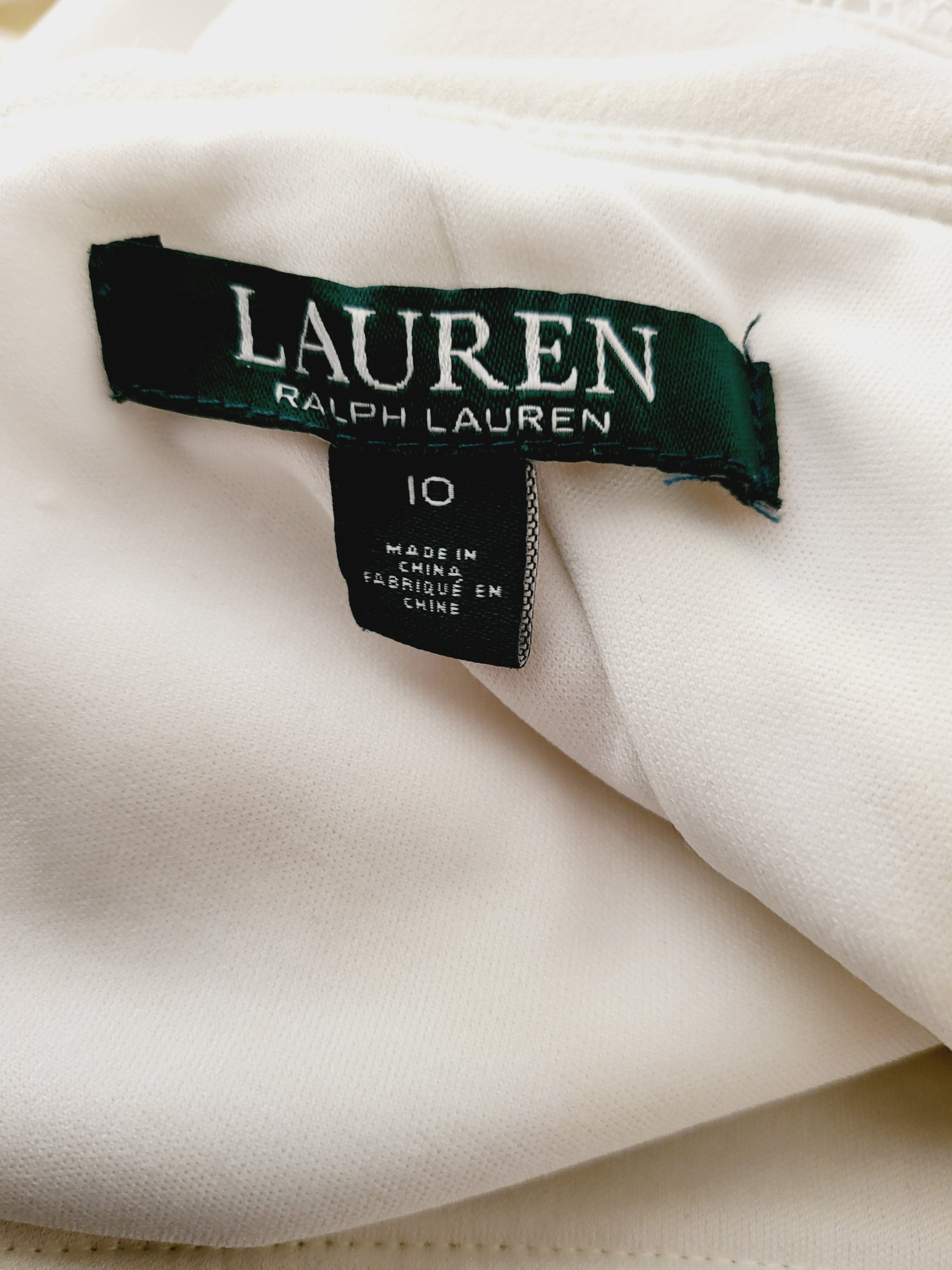 Lauren Ralph Lauren Janicia Crepe Sheath Dress - /Off White - 10