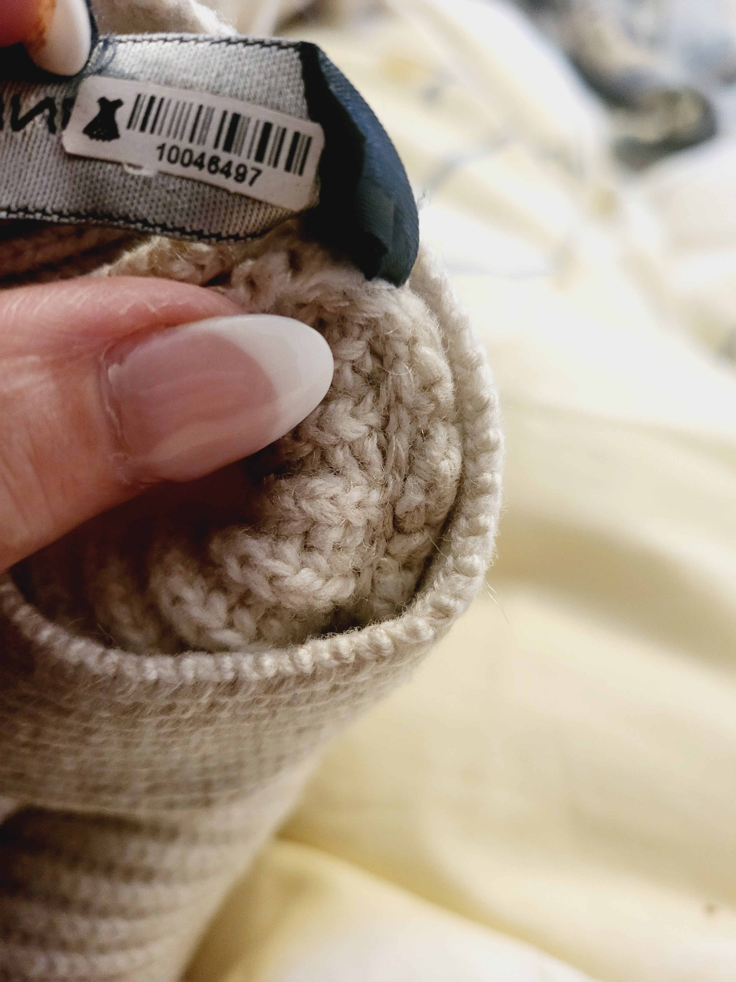 French Connection Tomasa Knit Wool Blend Button-Down Cardigan - /Beige - L