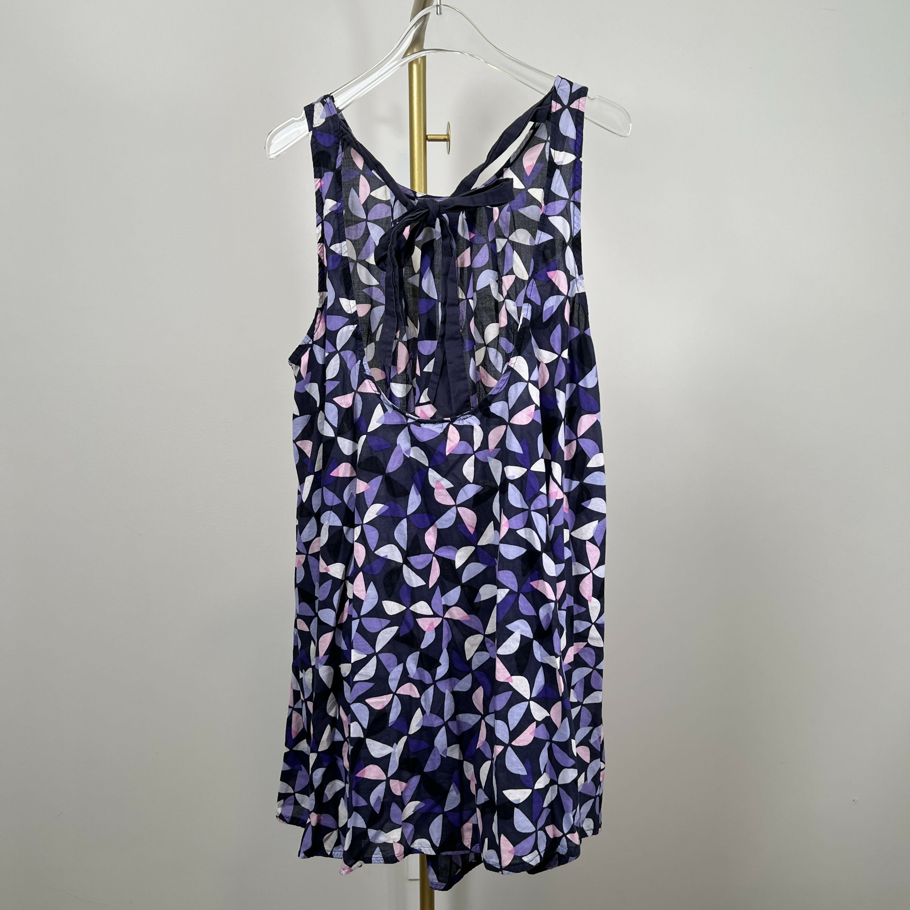 Kate Spade New York Spinner Tie Back Shift Dress Geometric Navy Multi/Rich Navy/M