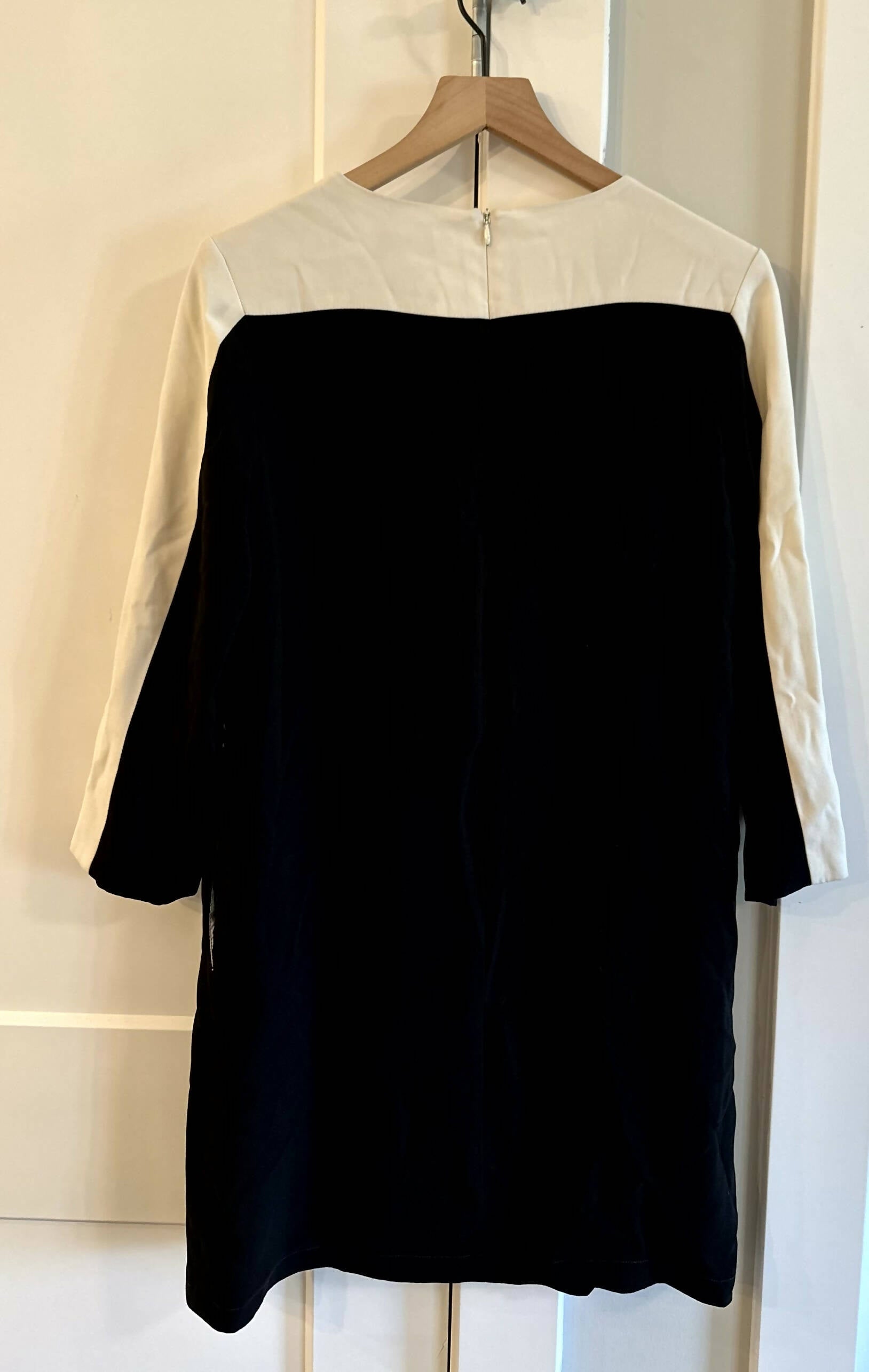 Of Mercer Long Sleeve Crew Neck Contrast Dress