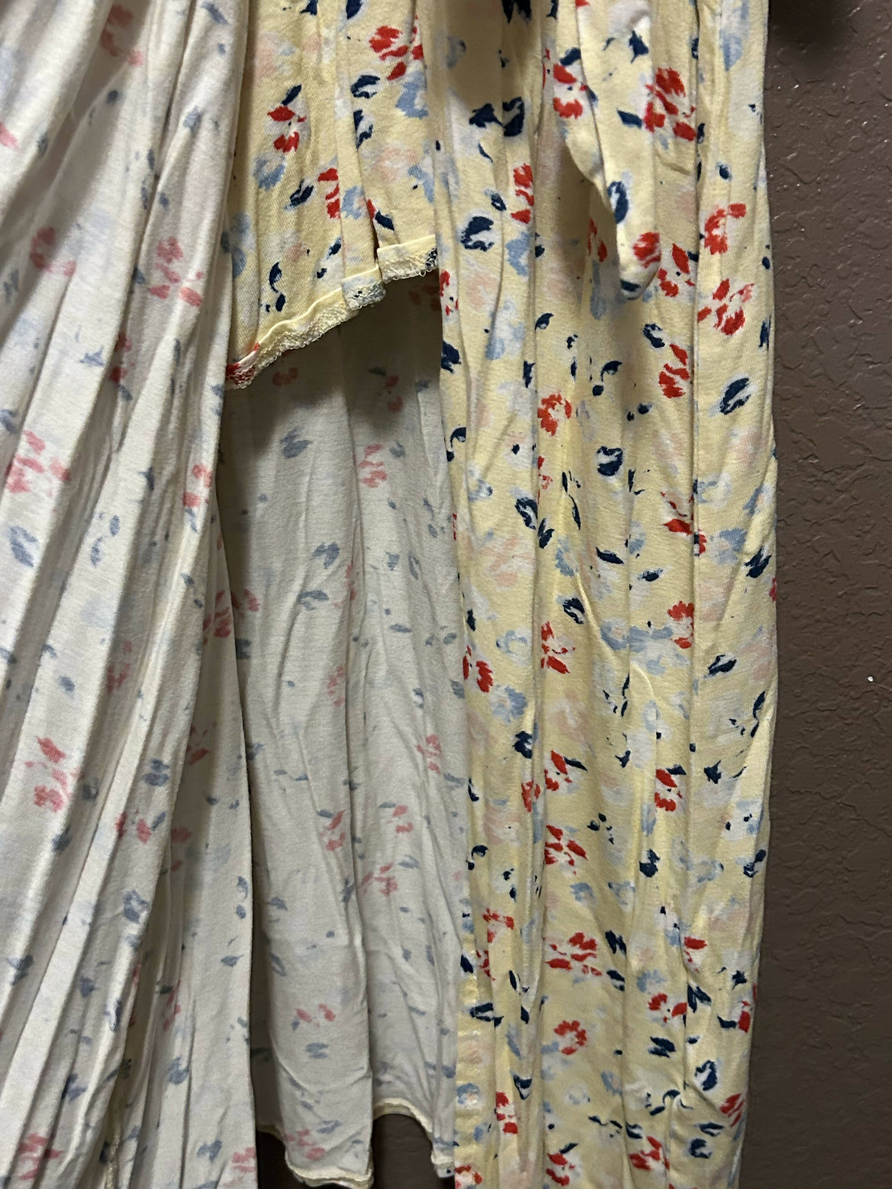 French Connection Short Sleeve V-Neck Wrap Floral Midi Dress