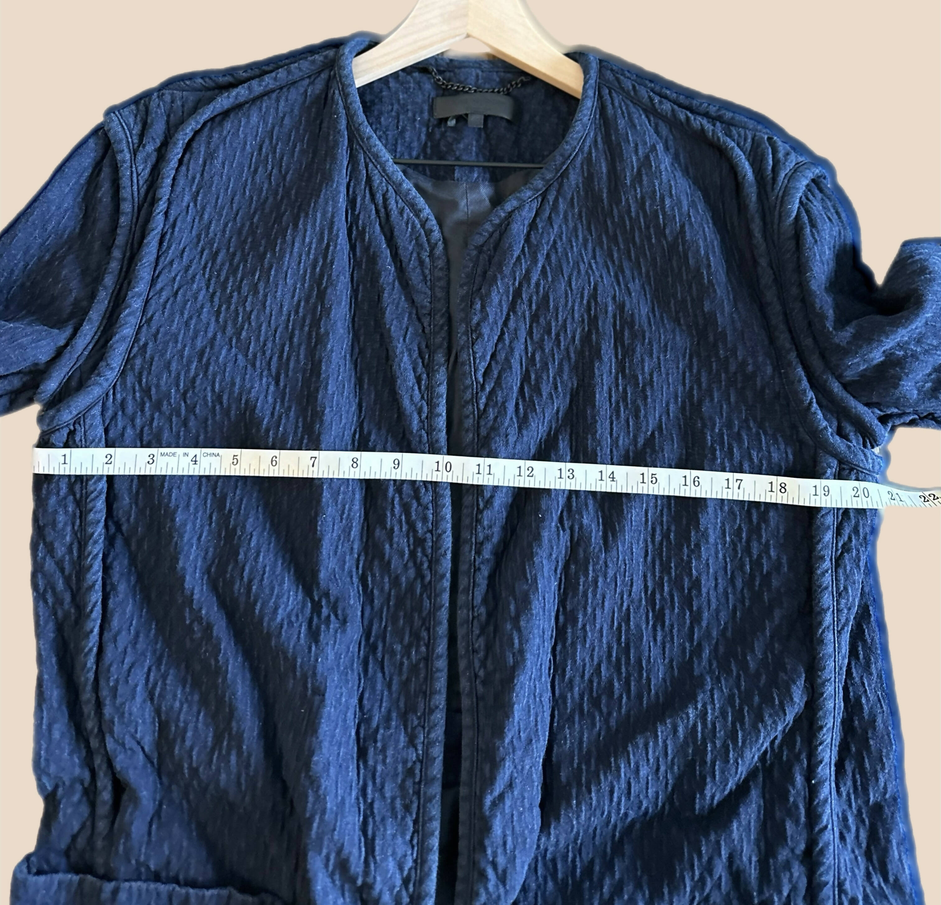 Rag & Bone Quilted Self Tie Liner Coat