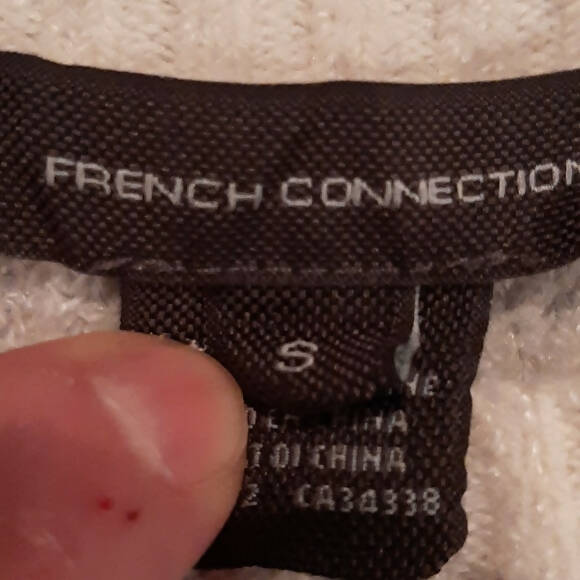 French Connection Wool Blend Jacquard Tiger Sweater - Animal - White Multi/Winter White/Grey Melange