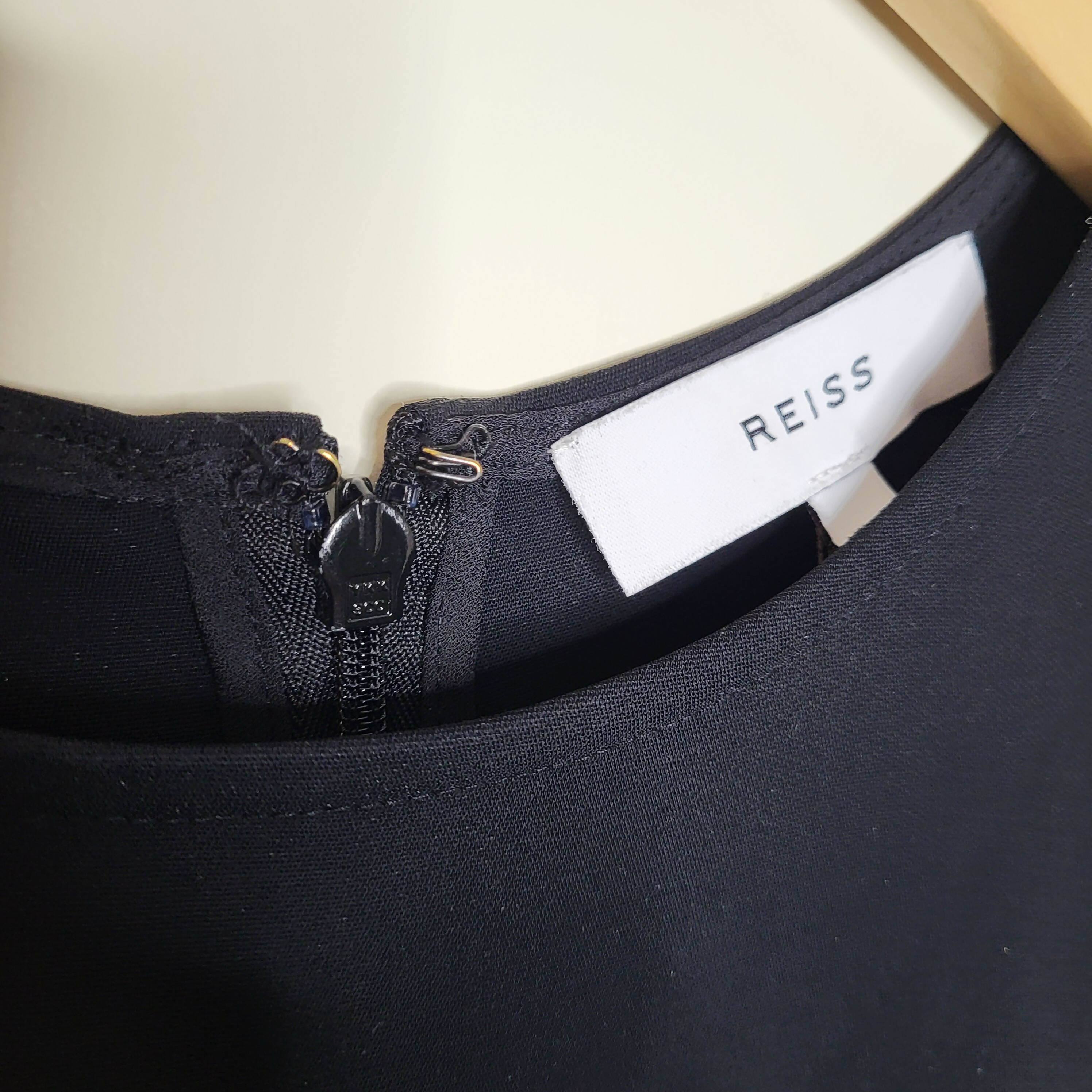 Reiss Fluted Long Sleeve Annie Midi Sheath Dress - Black