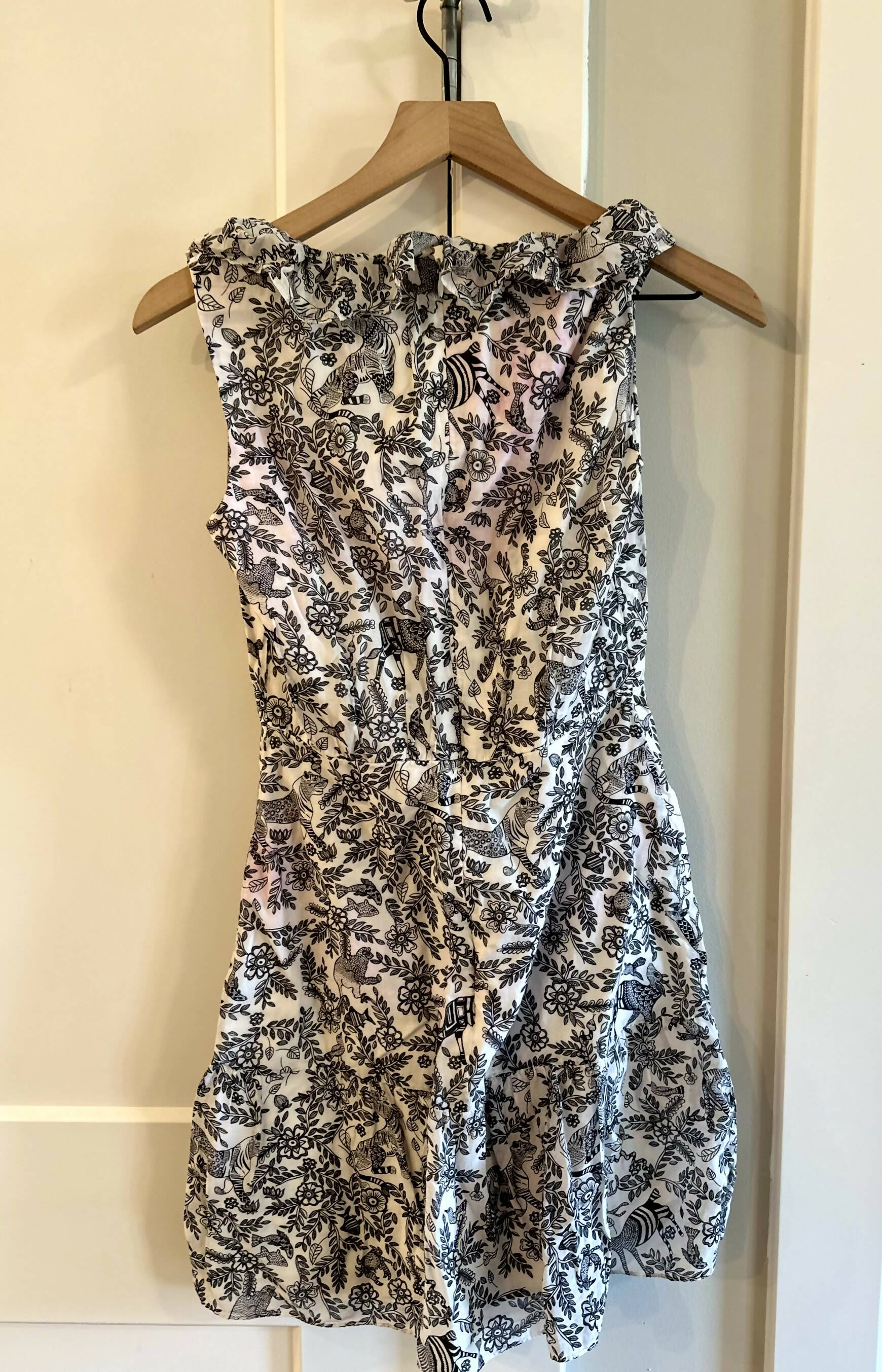 Saloni Misha Mini Dress - Floral - White Multi/Ivory Rashastan Black