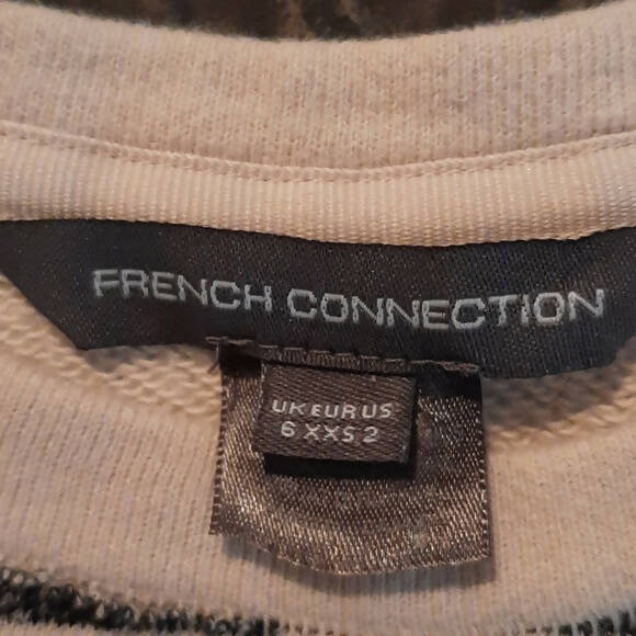 French Connection Normandy Stripe Tee Dress - Stripes - Beige Multi