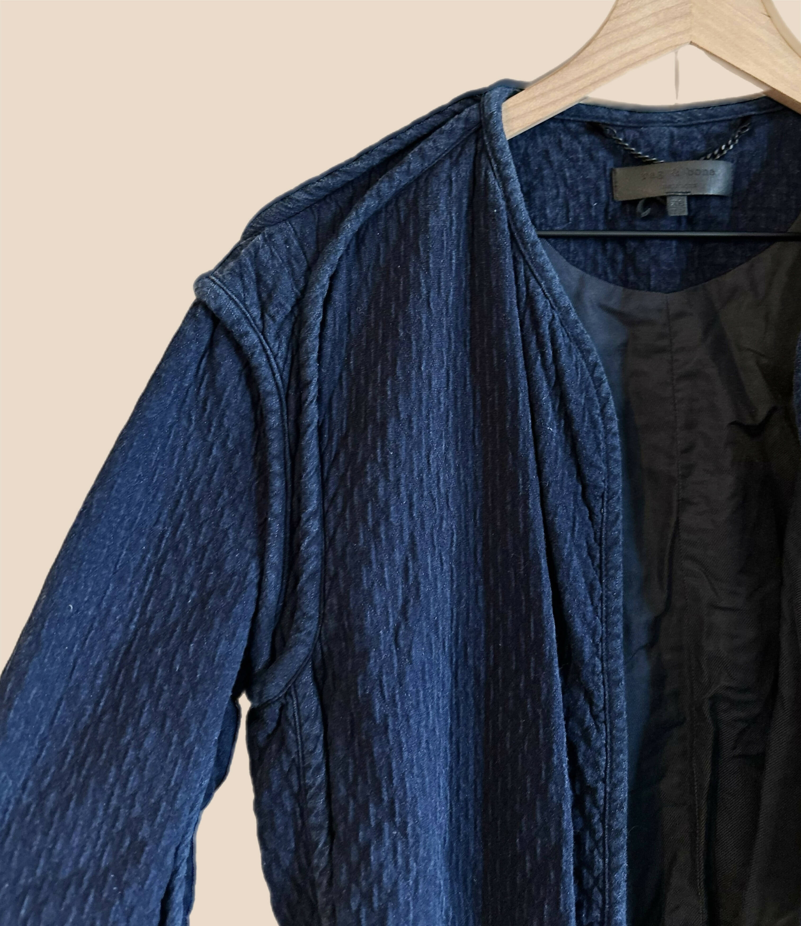 Rag & Bone Quilted Self Tie Liner Coat