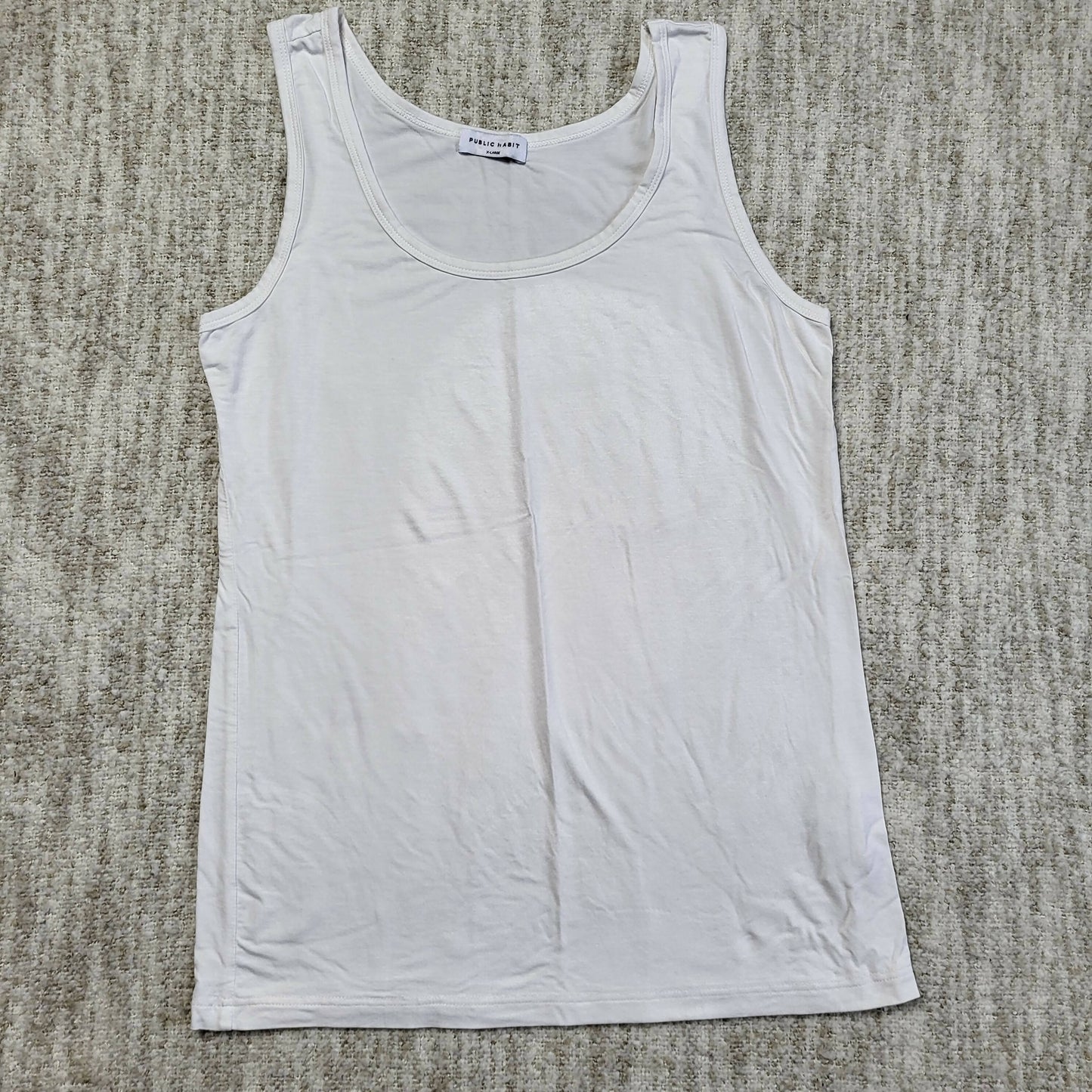 Public Habit Modal Tank Top - White - XL