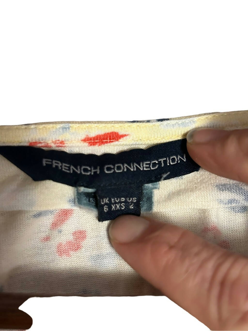 French Connection Short Sleeve V-Neck Wrap Floral Midi Dress