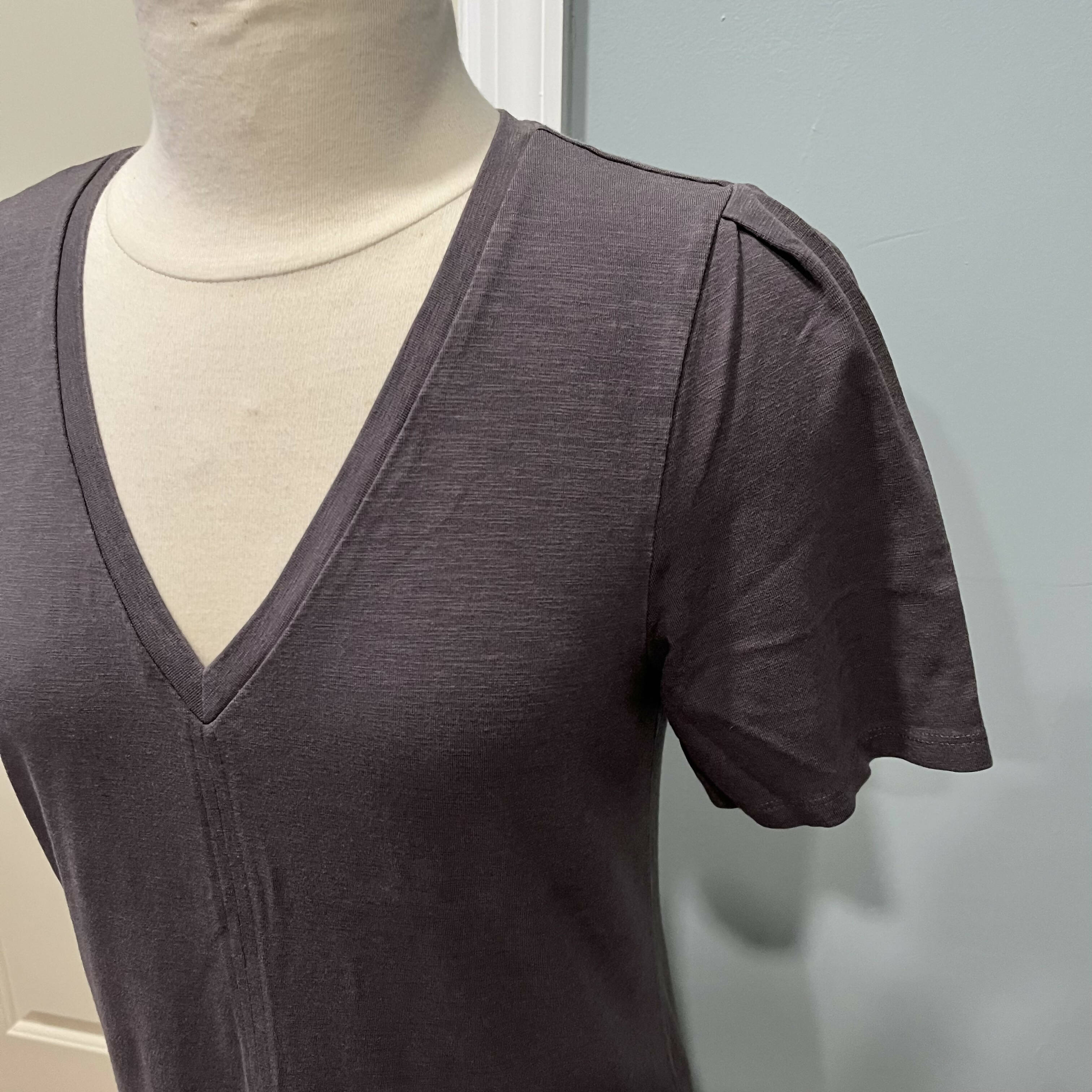 Lilla P Elbow Sleeve V-Neck Dress