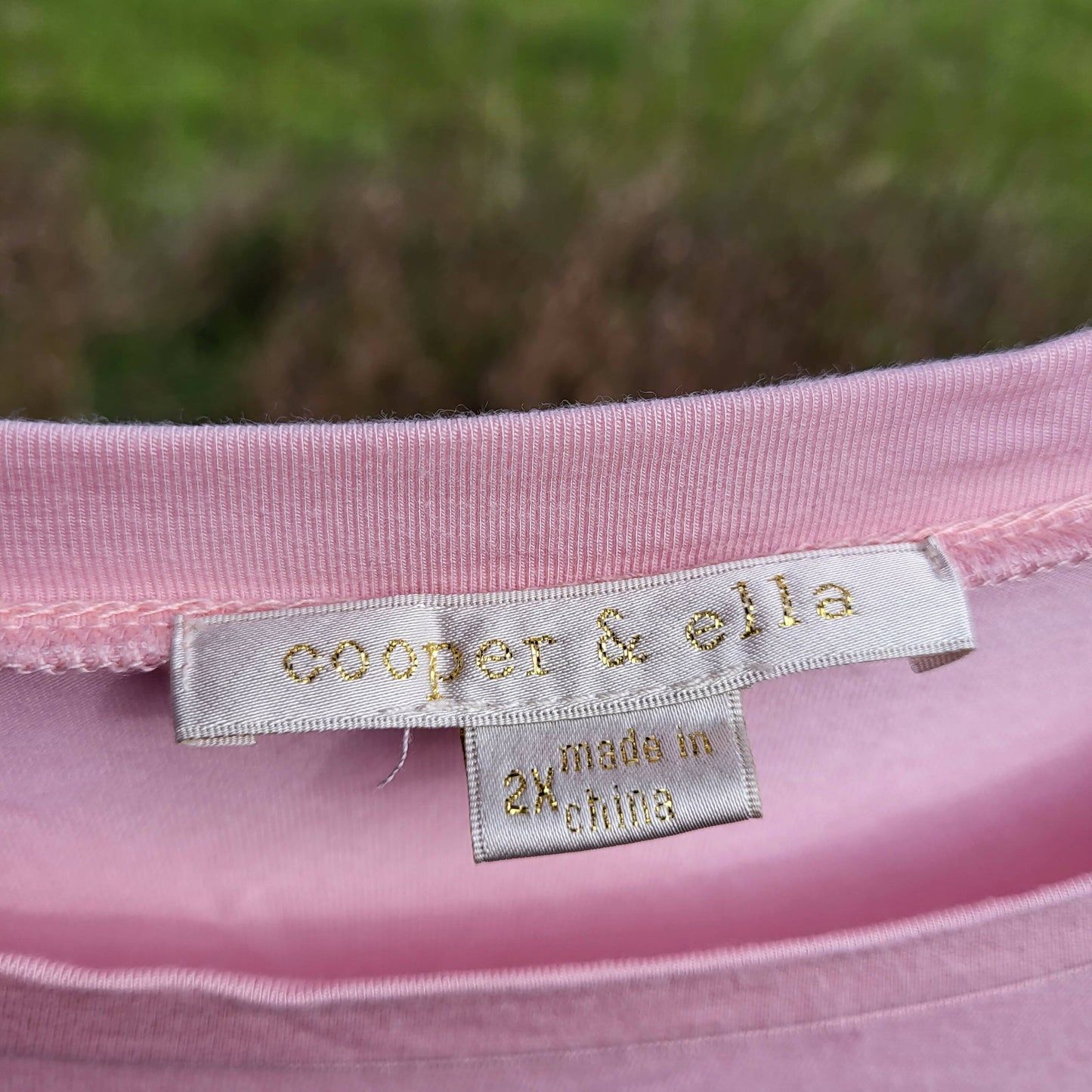 Cooper & ella Eyelet Sleeves Blouse - Pink - 2X