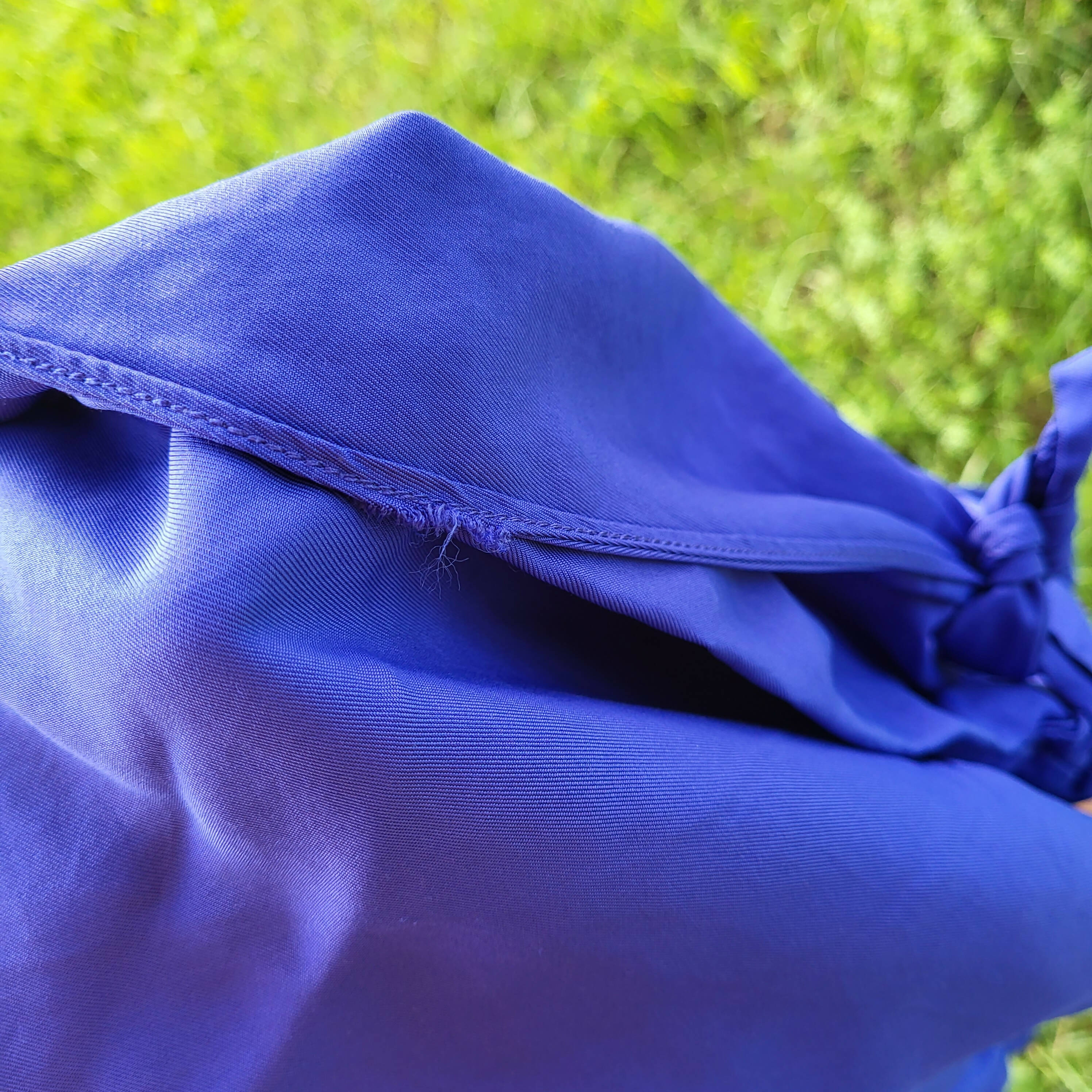 French Connection Side Tie Midi Skirt - /Blue - 4