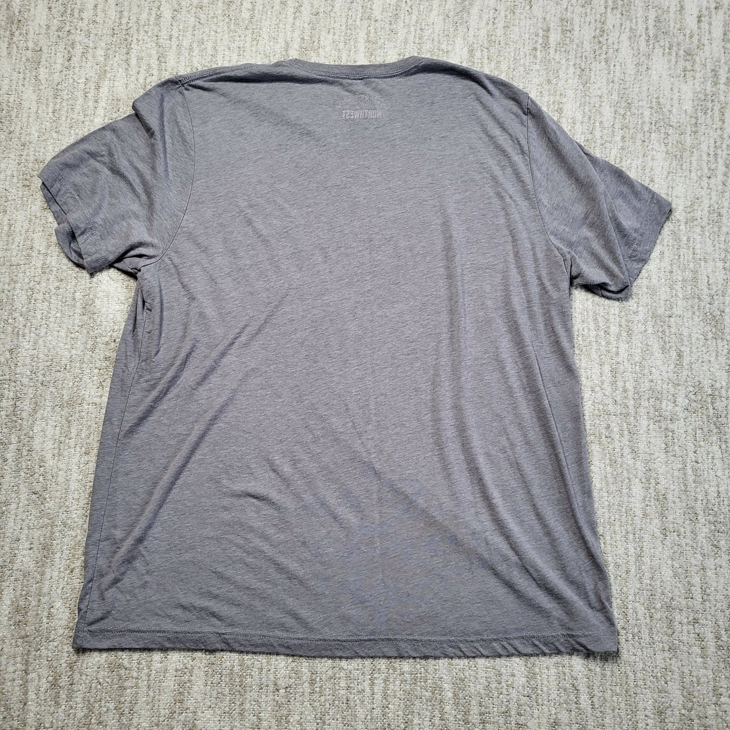 Wish You Were Northwest Adventure Then Pizza Tee - Gray - XXL