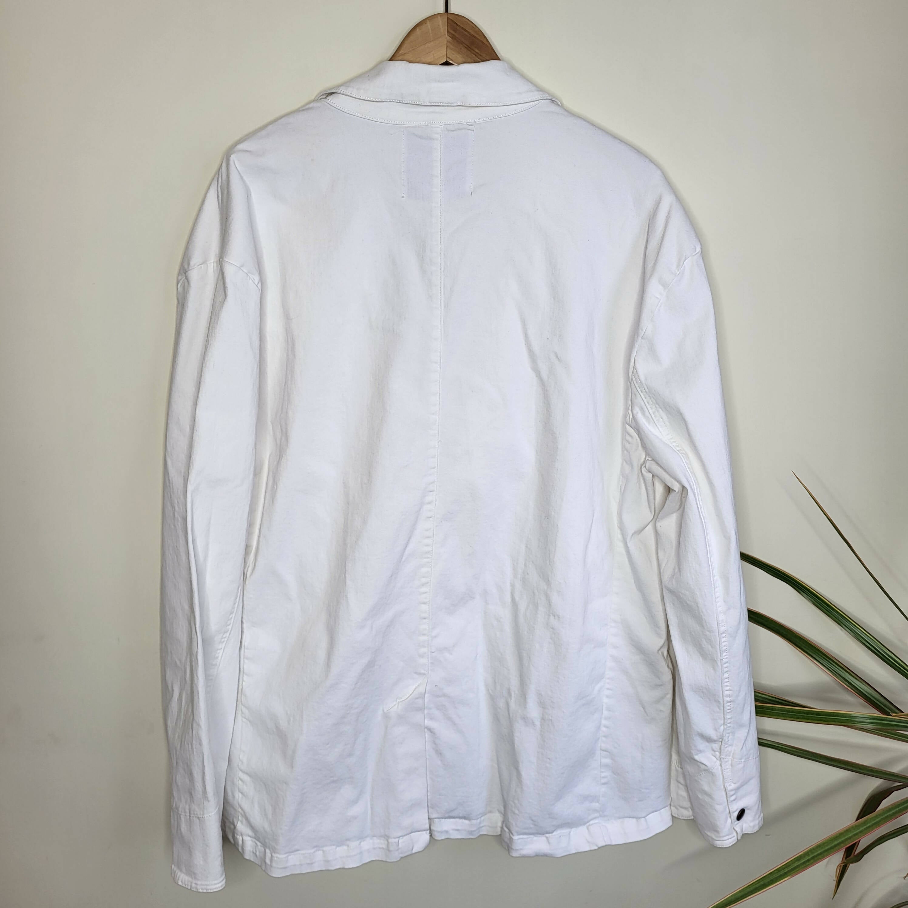 Lola Jeans Monaco Oversized Denim Blazer - /White