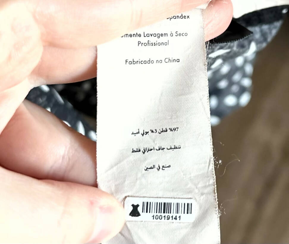 Diane Von Furstenberg Long Sleeve Collar Button-Down Shirt - Abstract - Black Multi/Bromley Dot Black