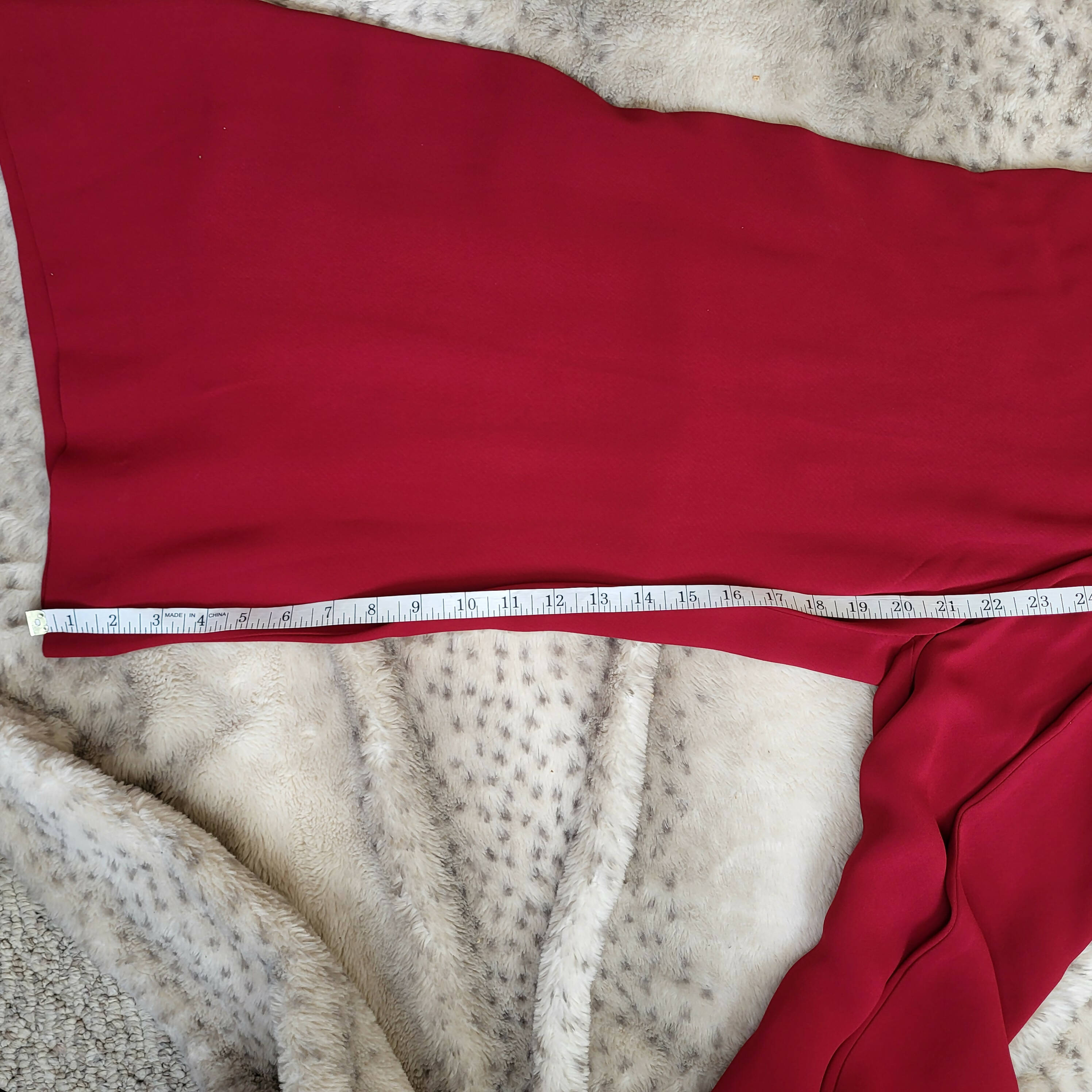 FRENCH CONNECTION Bessie Red Sleeveless Crepe Jumpsuit