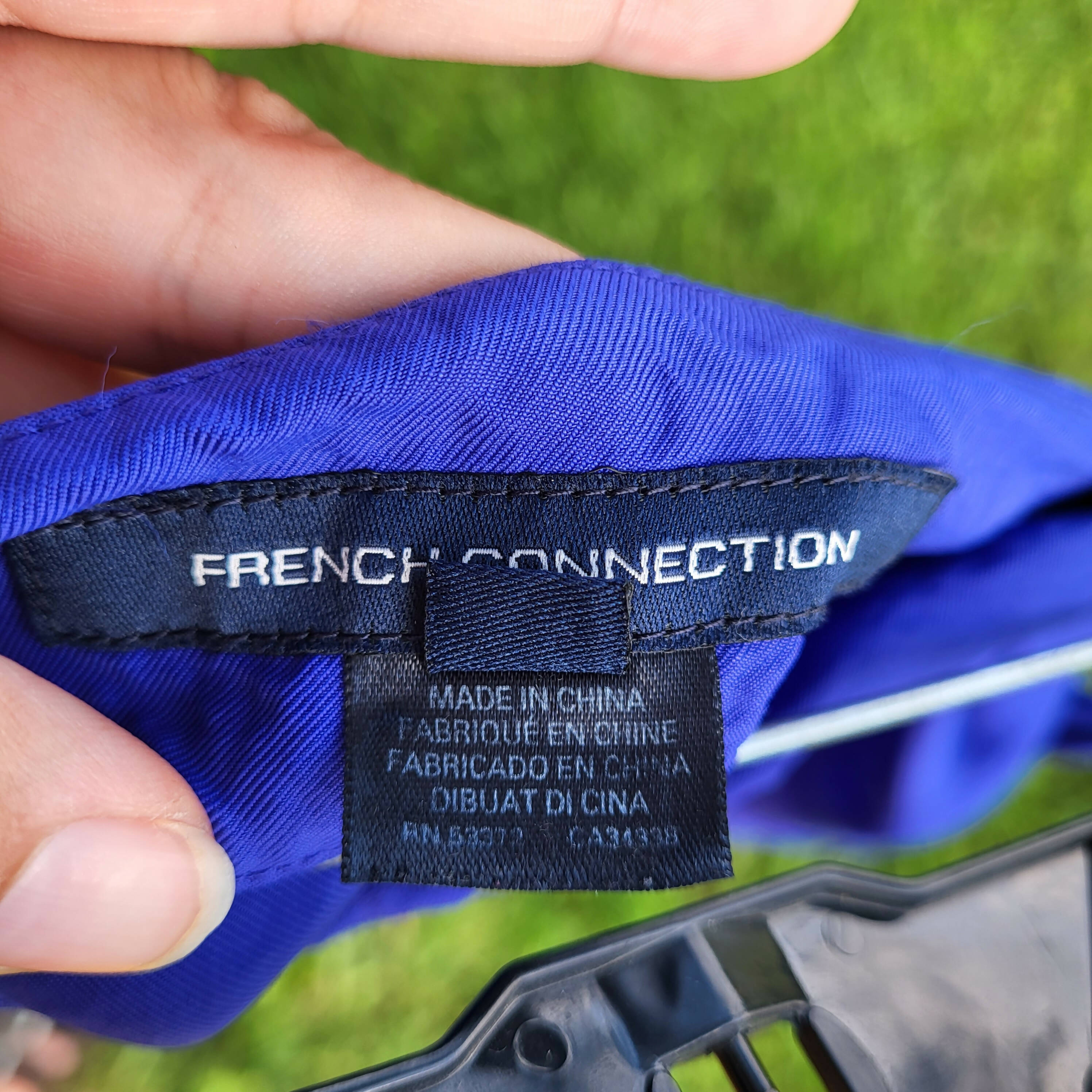 French Connection Side Tie Midi Skirt - /Blue - 4