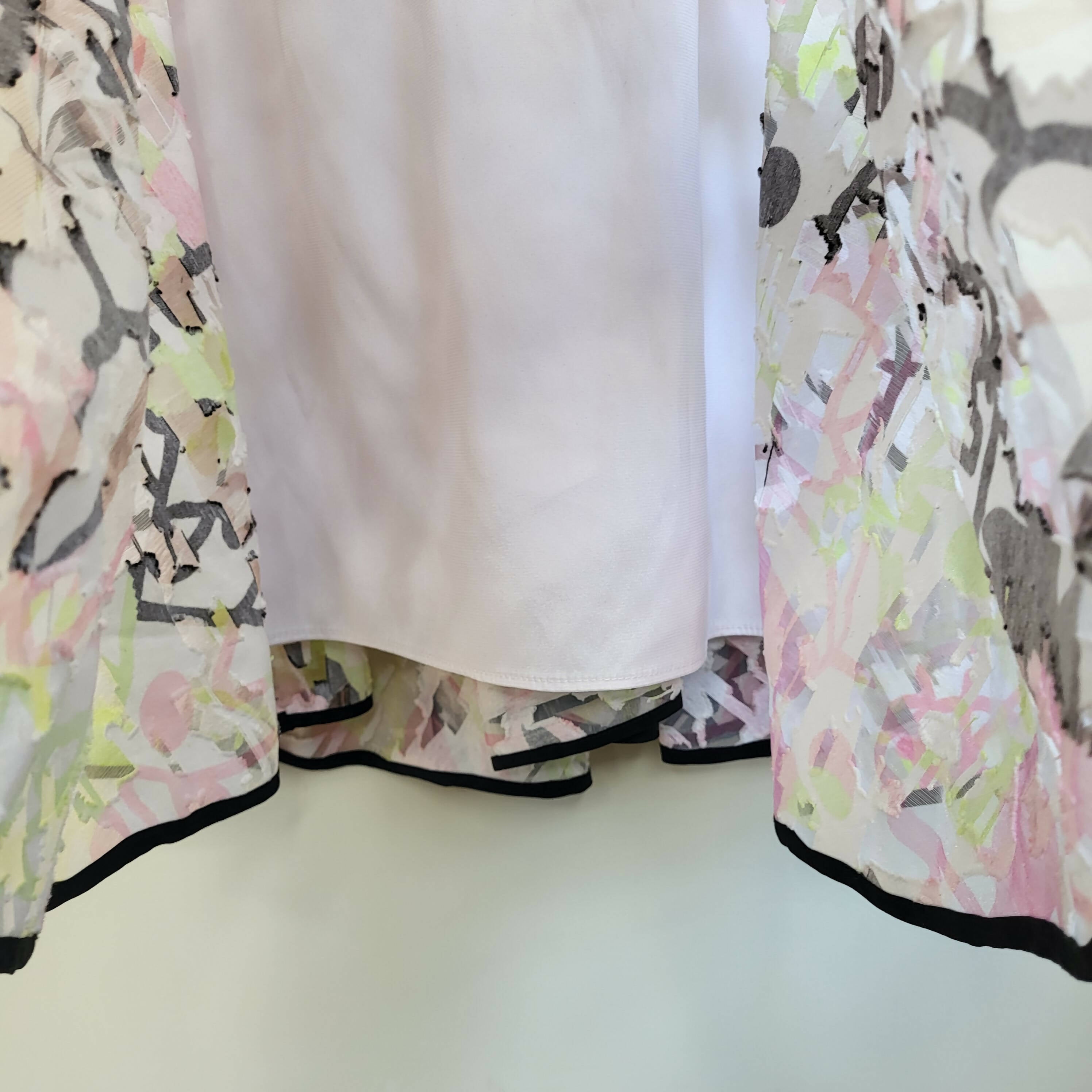 Milly Sleeveless Cut-Out Back Floral Dress - Floral - White Multi/Multi