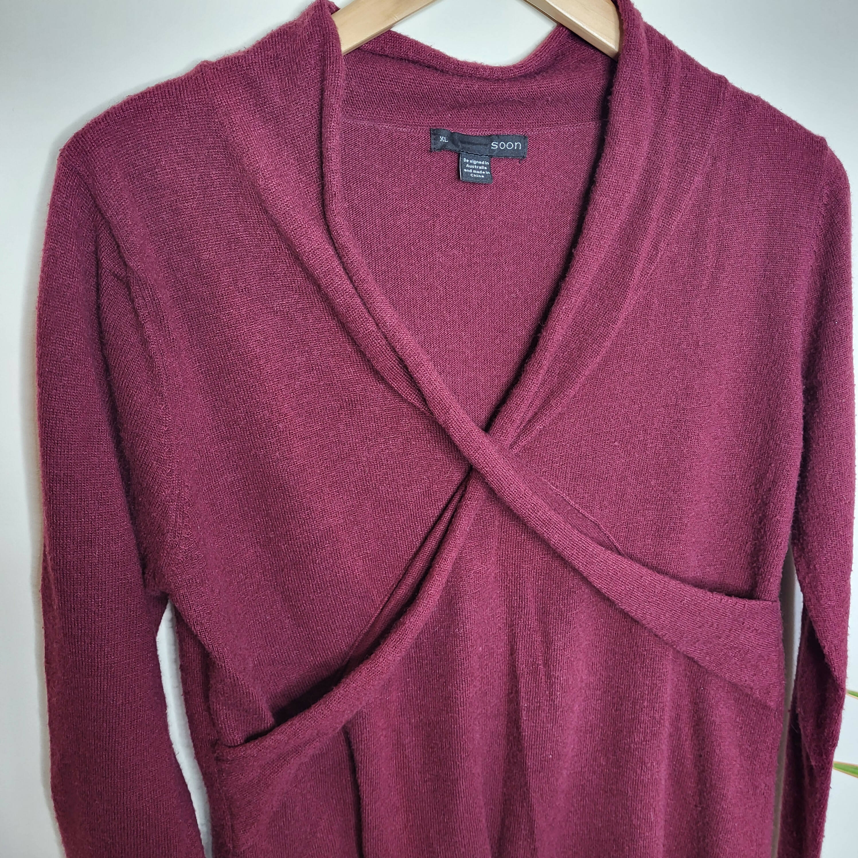 Soon Maternity Riley Maternity Knit Top - /Red