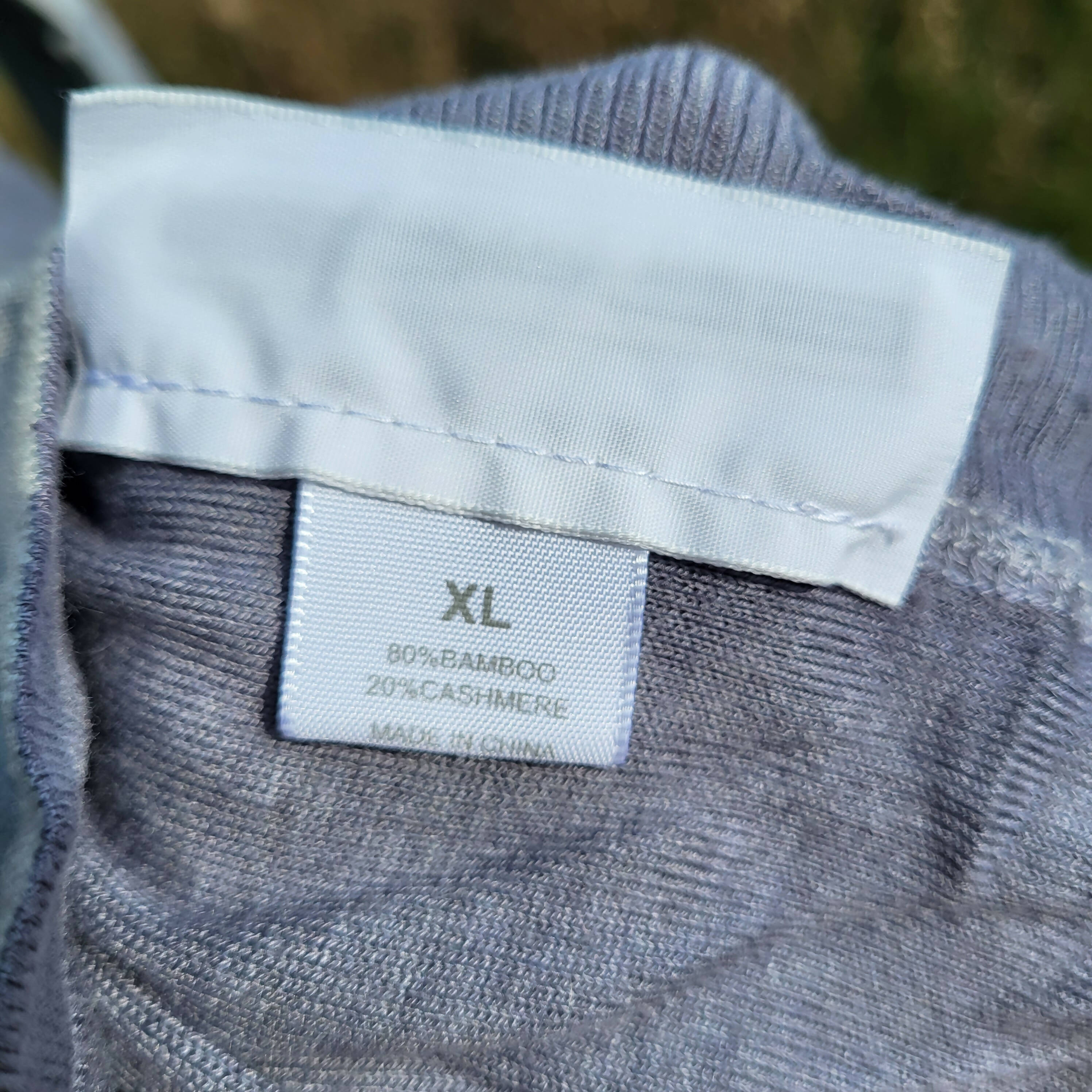 Kokun Overdyed Fitted Cashmere Crew Neck - Silver - XL