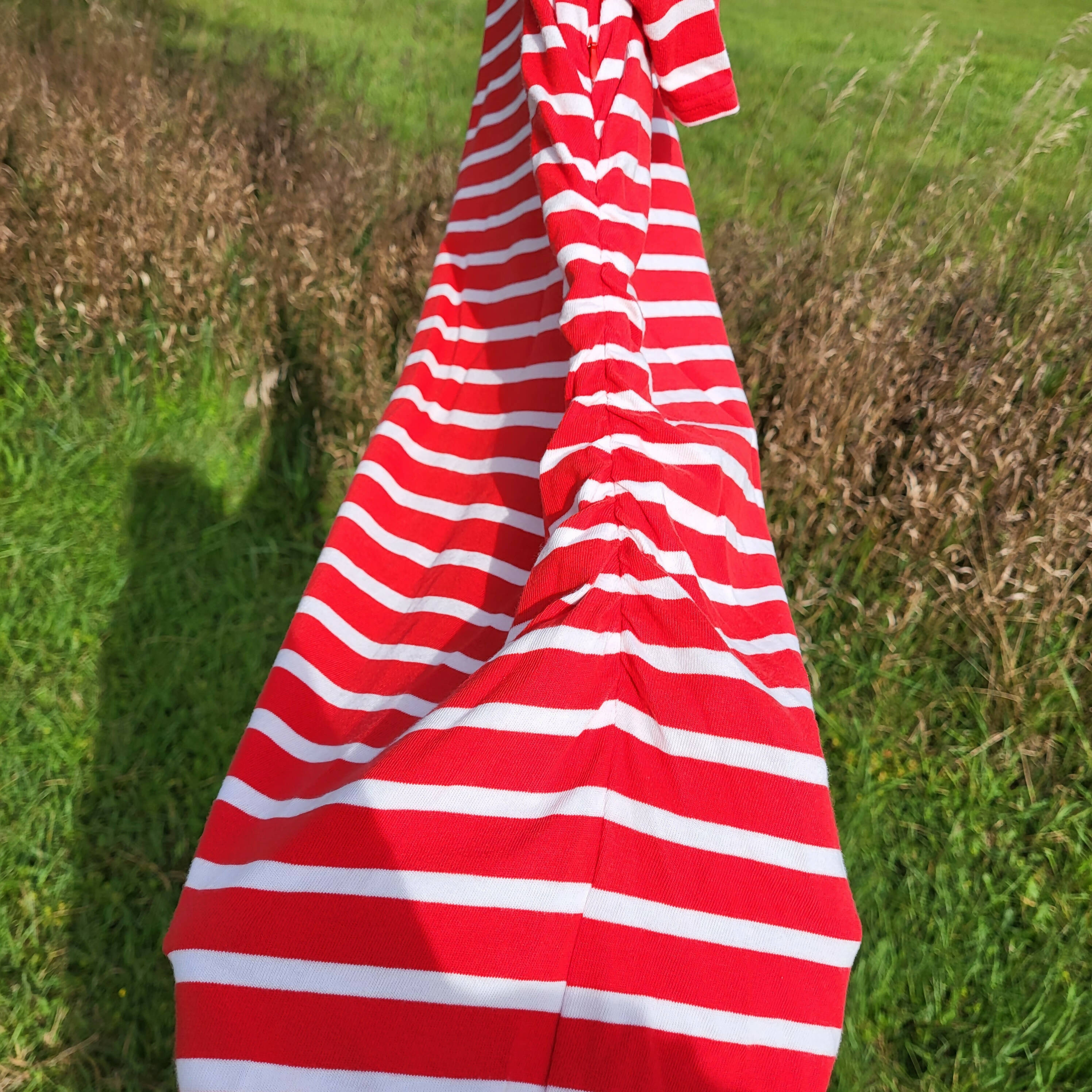 Veronica Beard Foley Ruched Stripe Dress