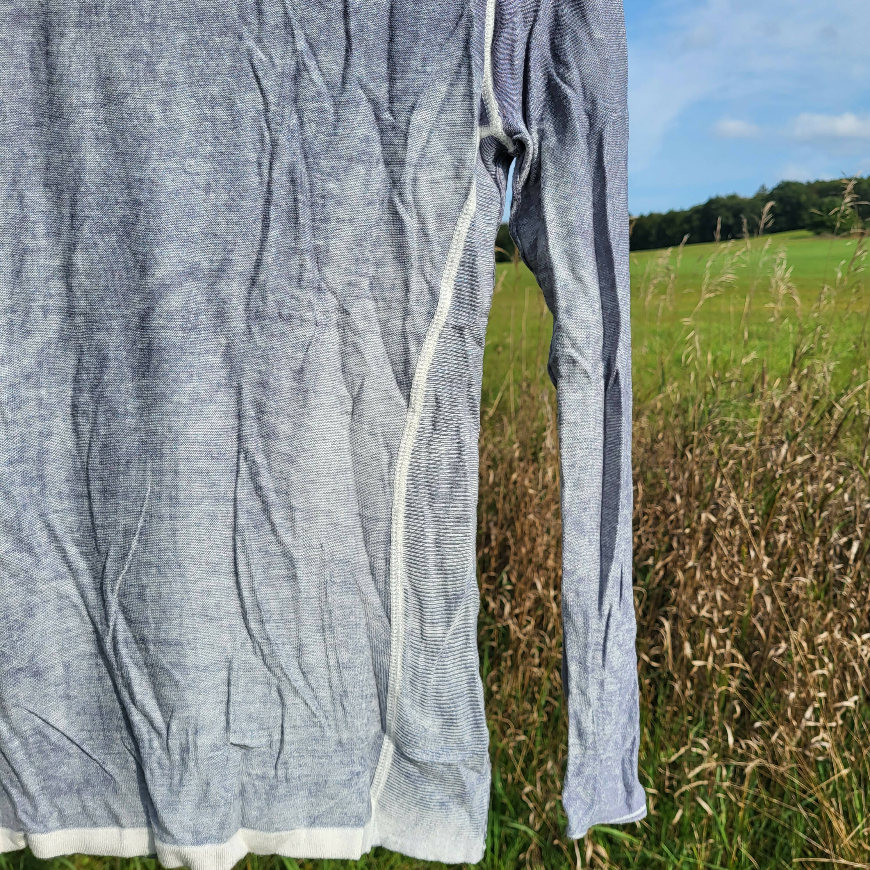 Kokun Overdyed Fitted Cashmere Crew Neck - Silver - XL