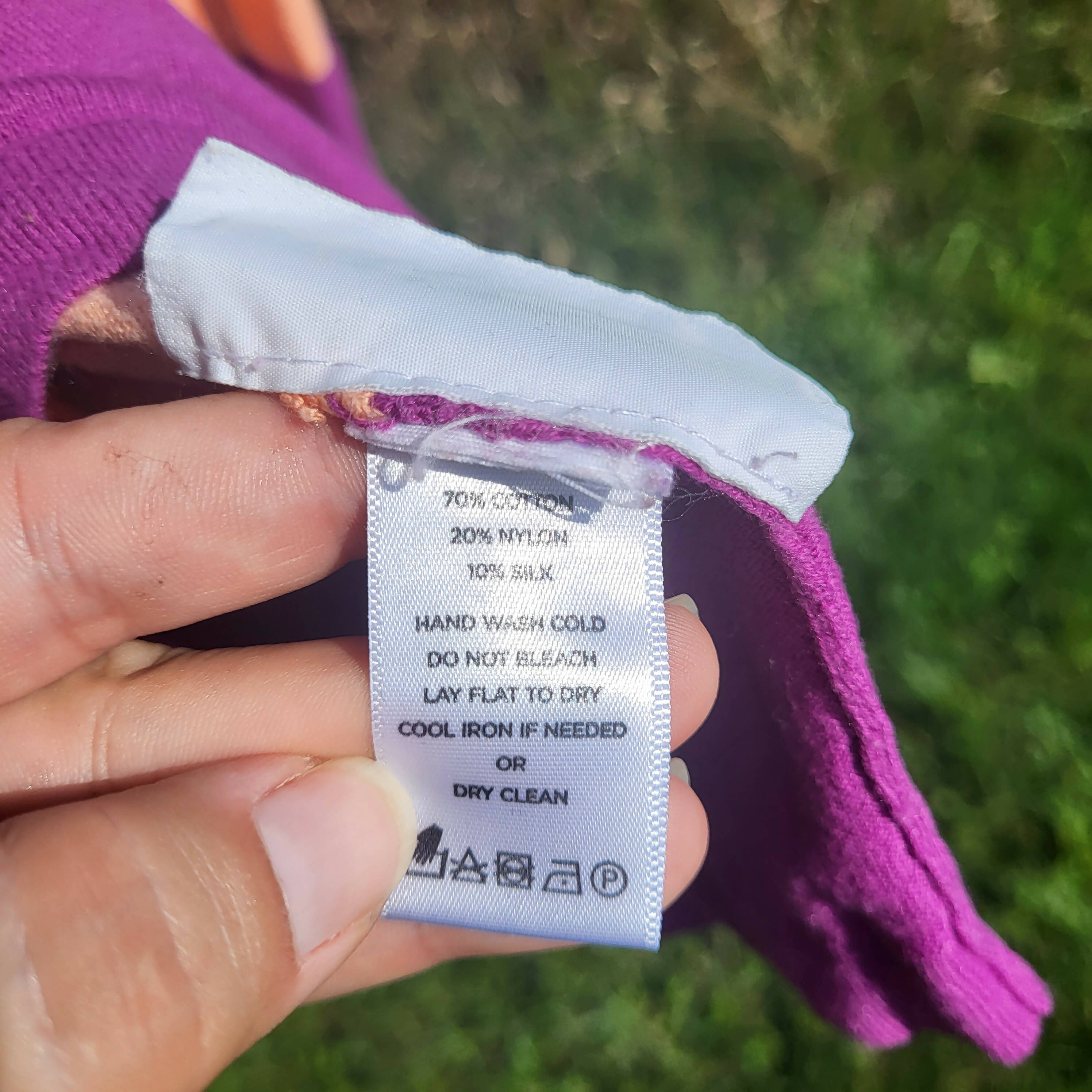 Lilla P Easy Striped Crewneck Sweater - Stripes - Multi/Orchid Multi - M