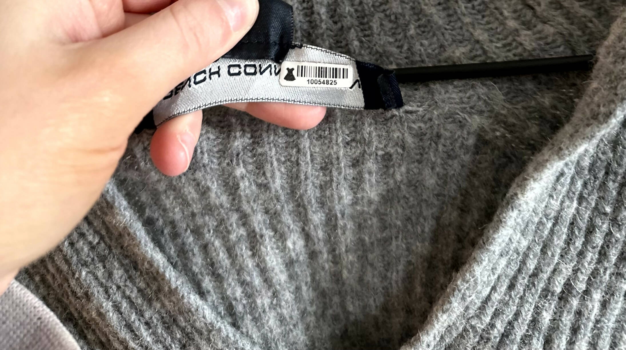 French Connection V-neck Shawl Collar Sweater