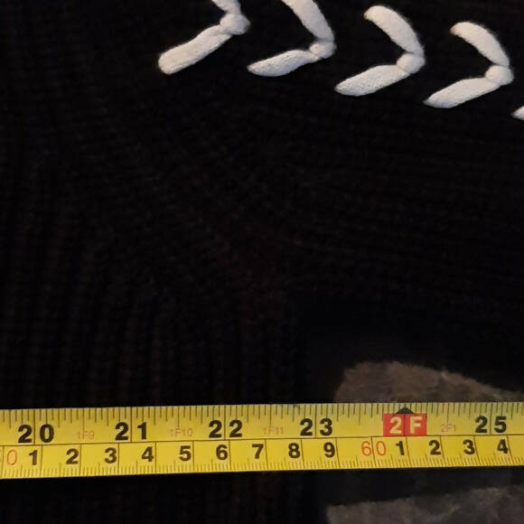 Scotch & Soda Chunky Knit Lace-Up Sweater - /Black Multi