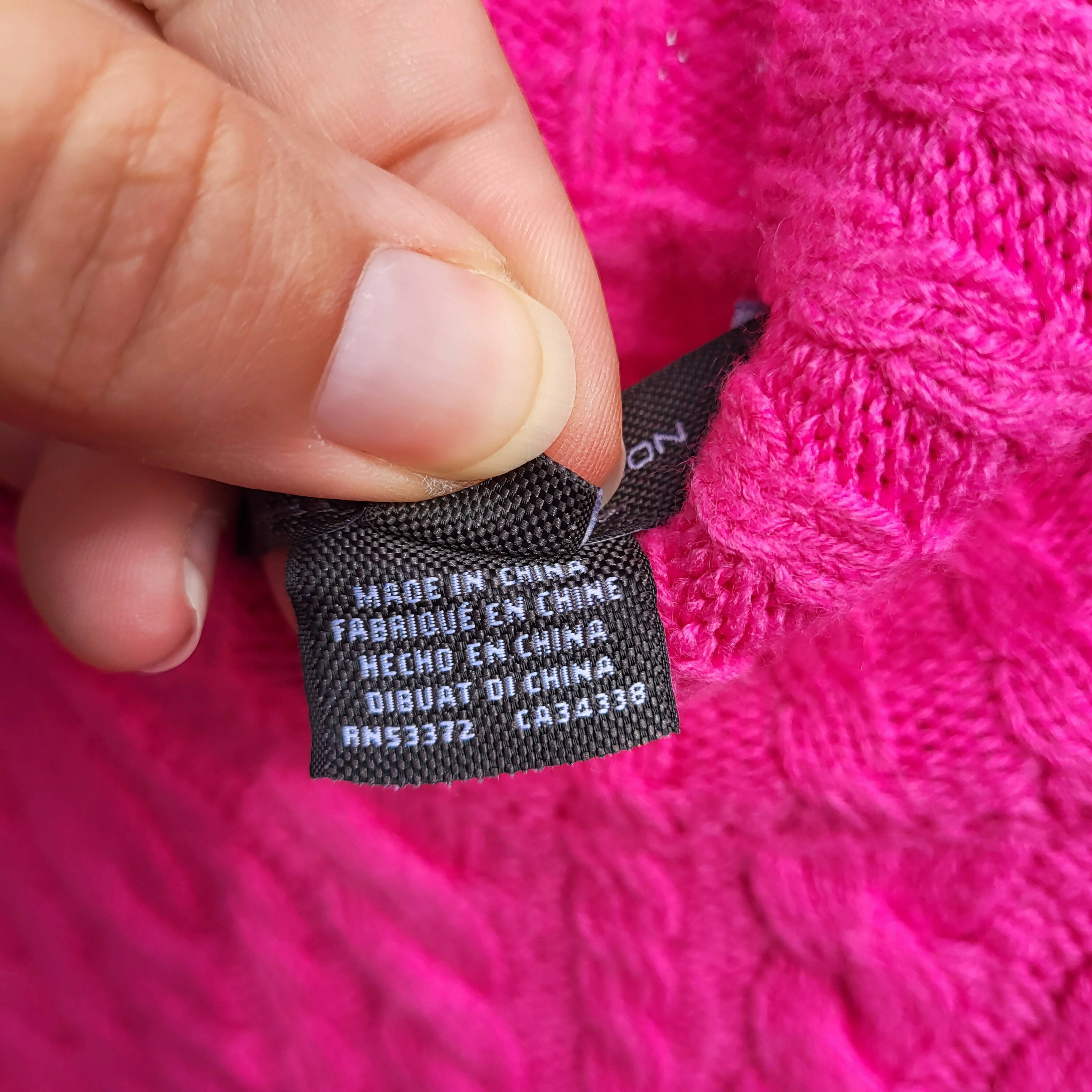 French Connection Babysoft Cable Knit High Neck Sweater - Cable Knit - Pink/Bright Prosecco Pink - S