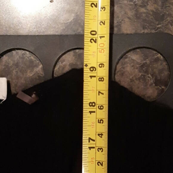 White + Warren Cashmere Slim Ribbed V-Neck - Black