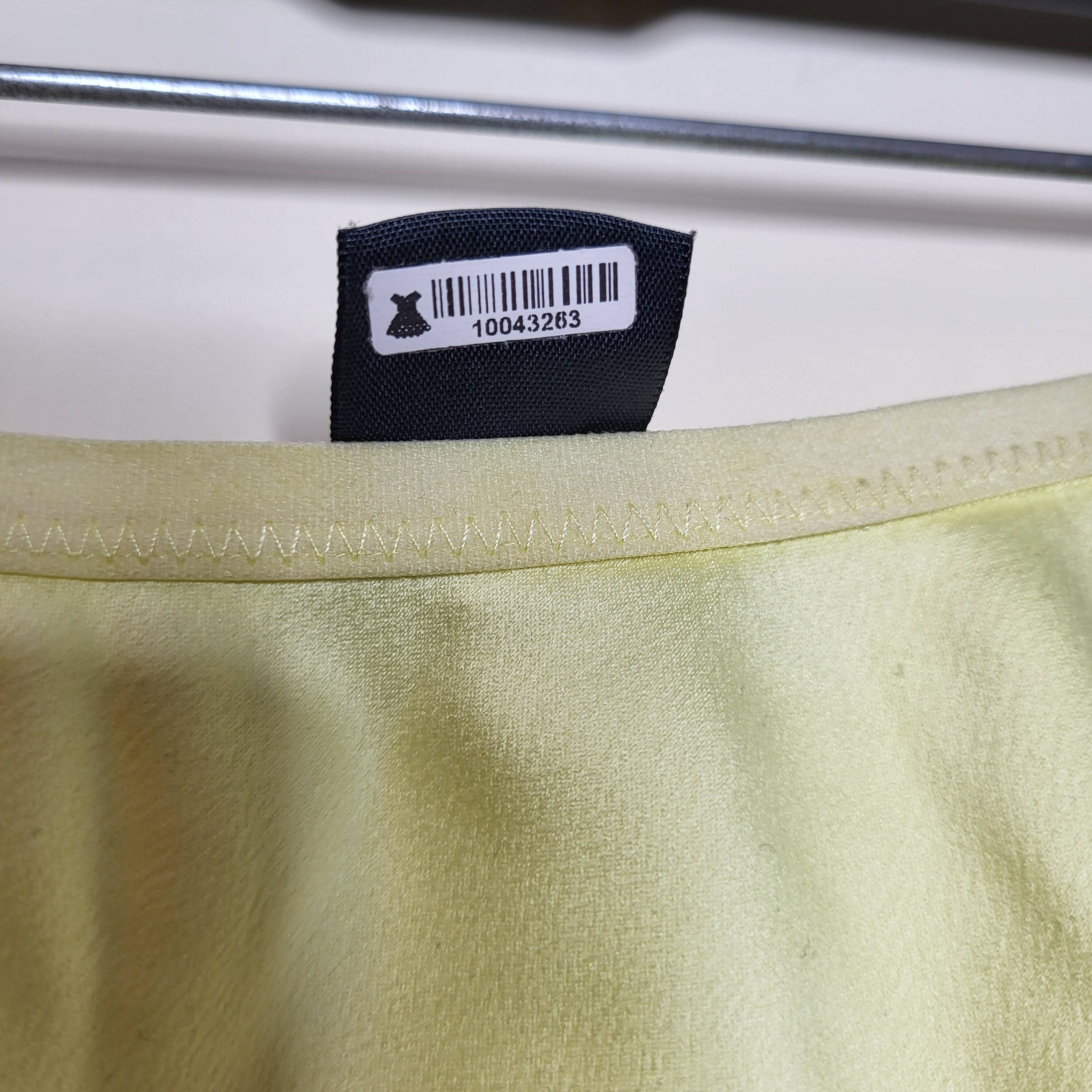 French Connection Asymmetrical Drape Midi Skirt - /Yellow