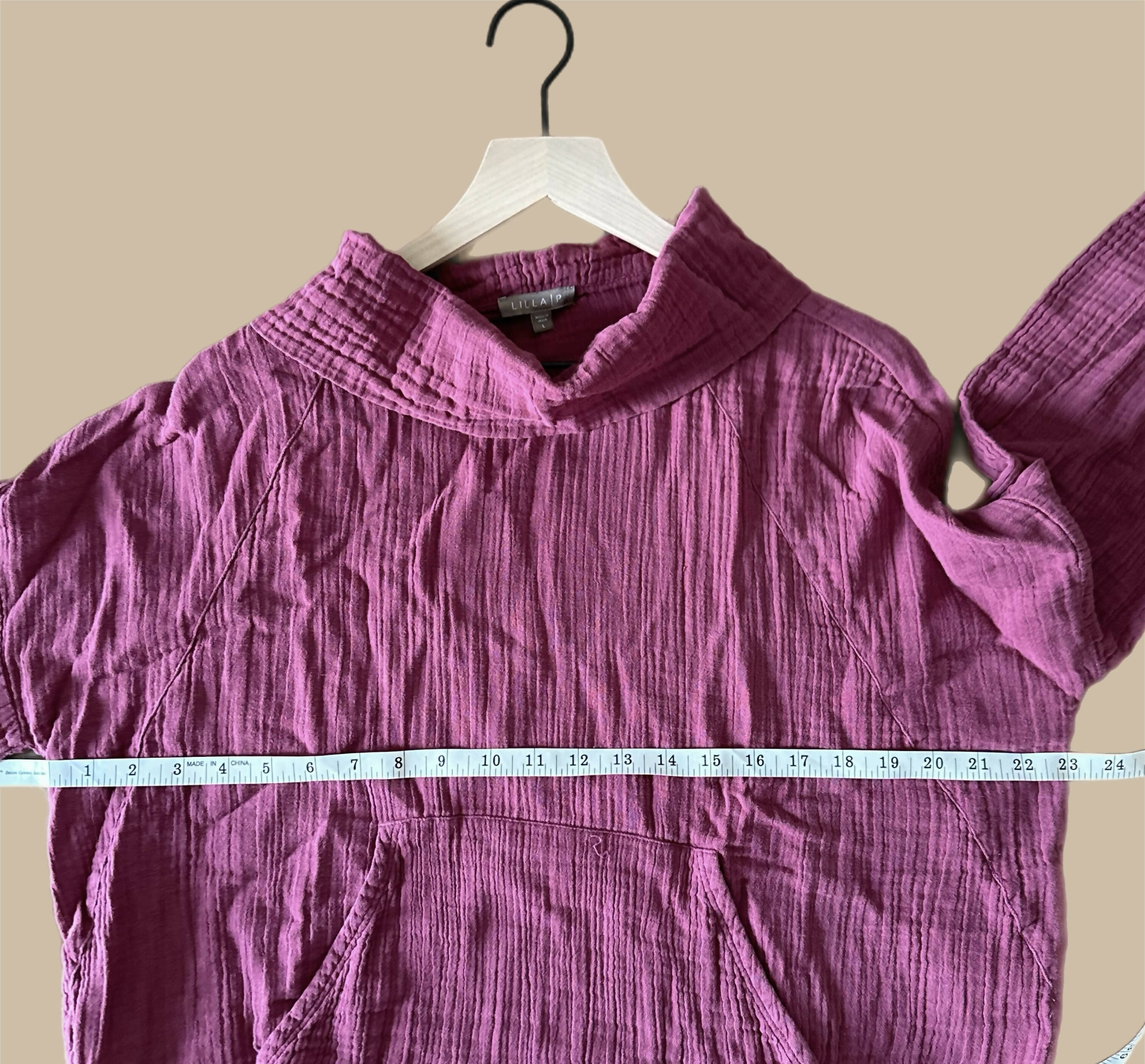 Lilla P OVERSIZED COWL NECK SWEATER - /Pink