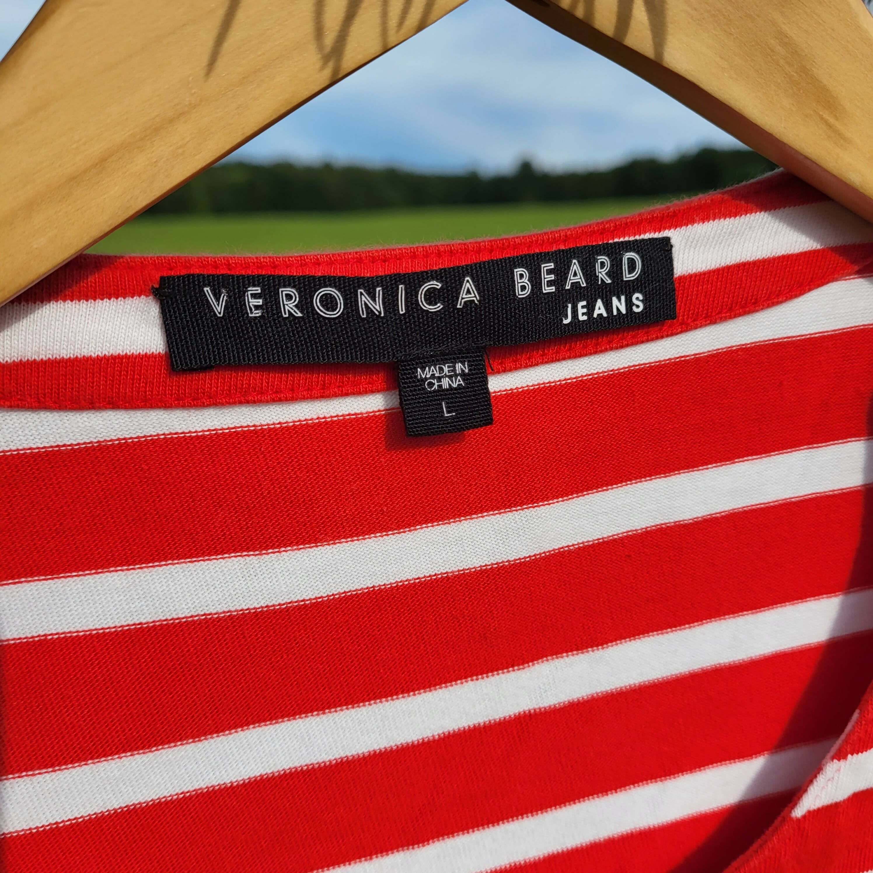 Veronica Beard Foley Ruched Stripe Dress