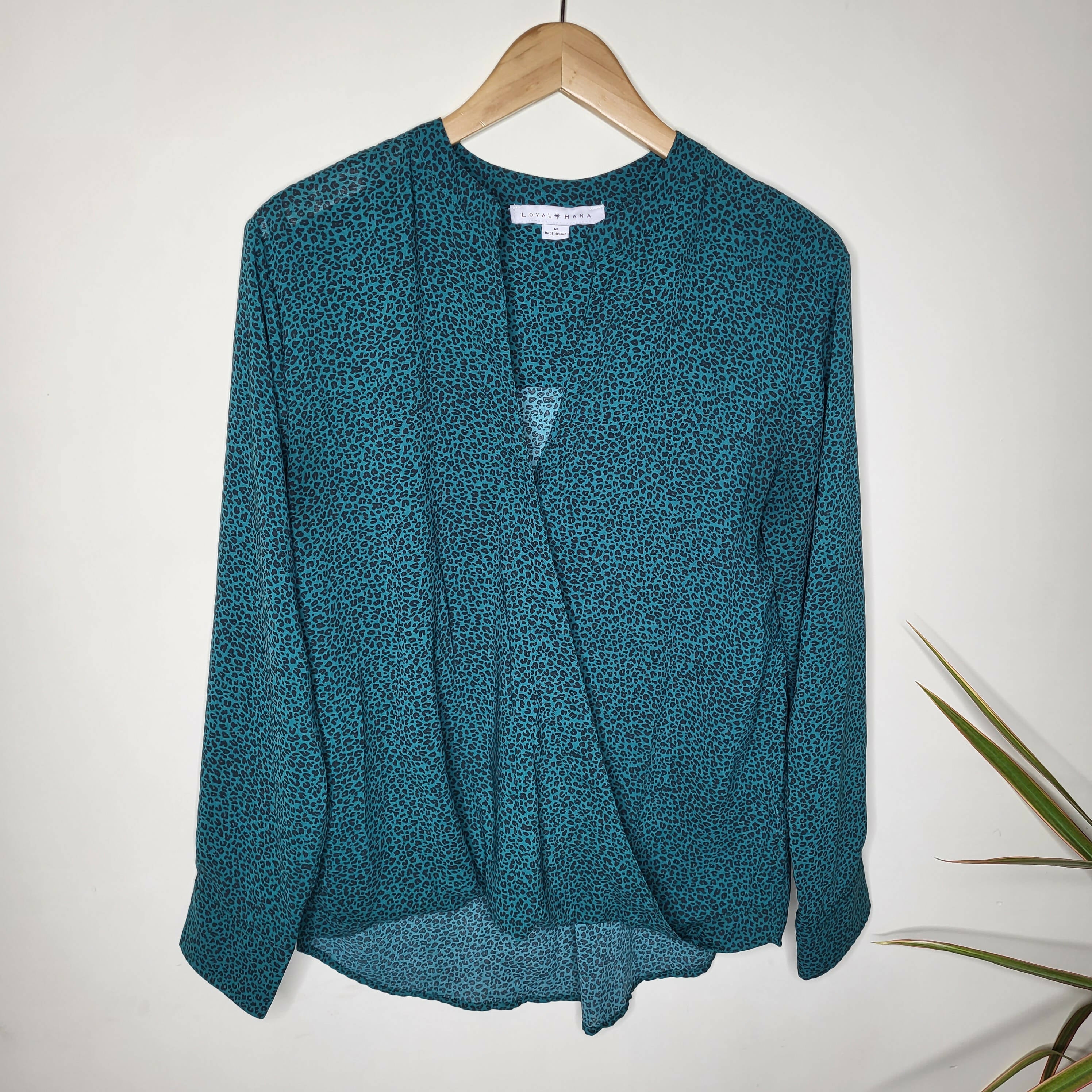 Loyal Hana Evelyn Long Sleeve Maternity Wrap Blouse