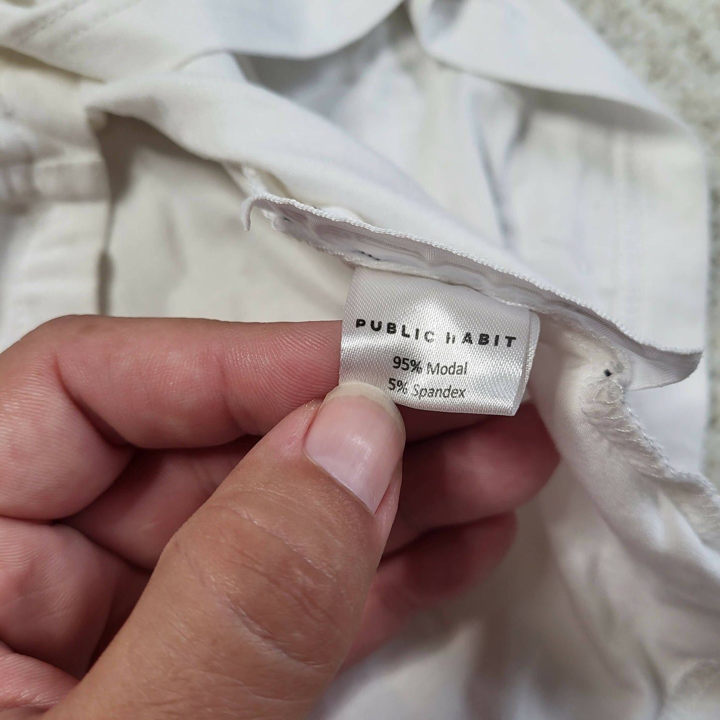 Public Habit Modal Tank Top - White - XL