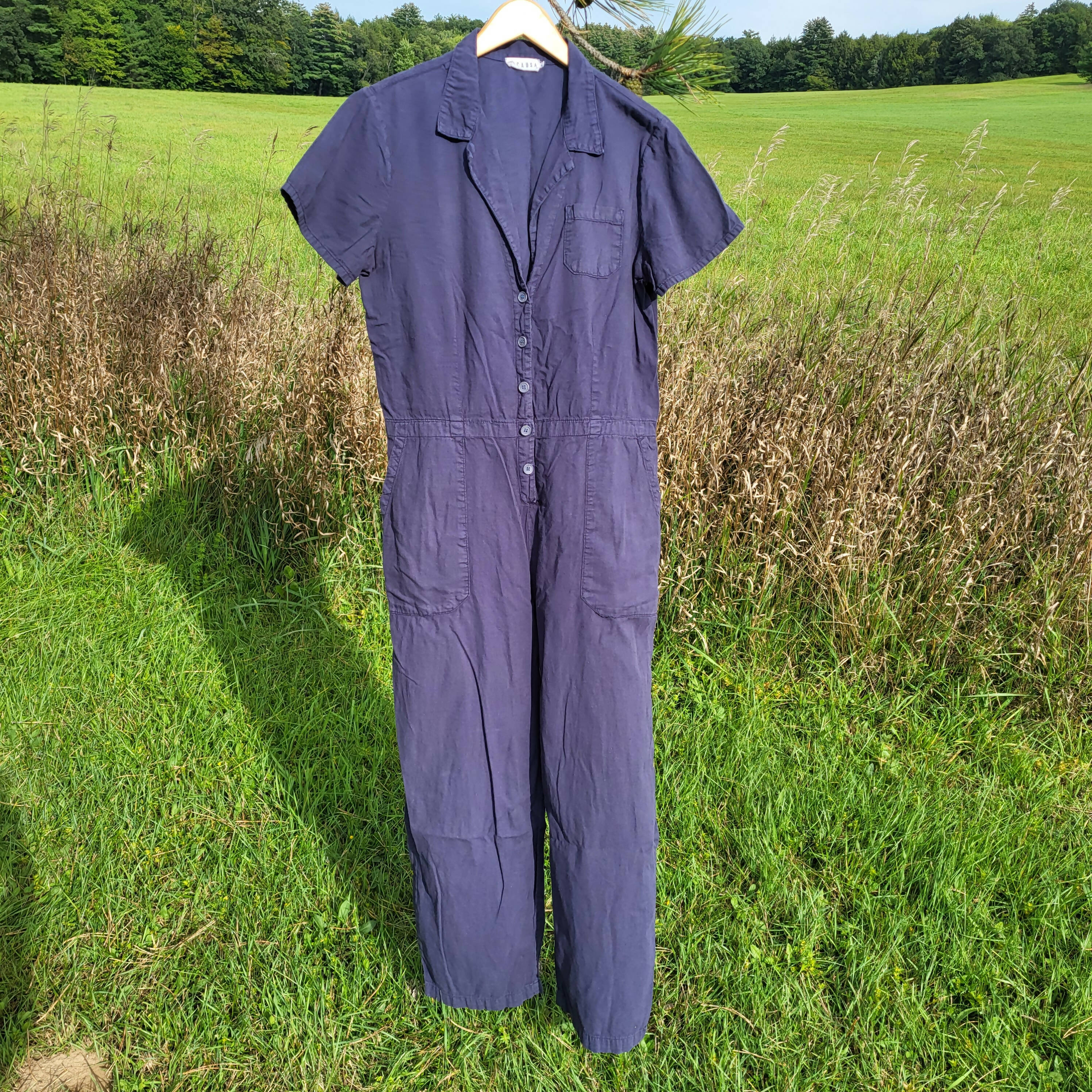 LACAUSA montana jumpsuit in french blue