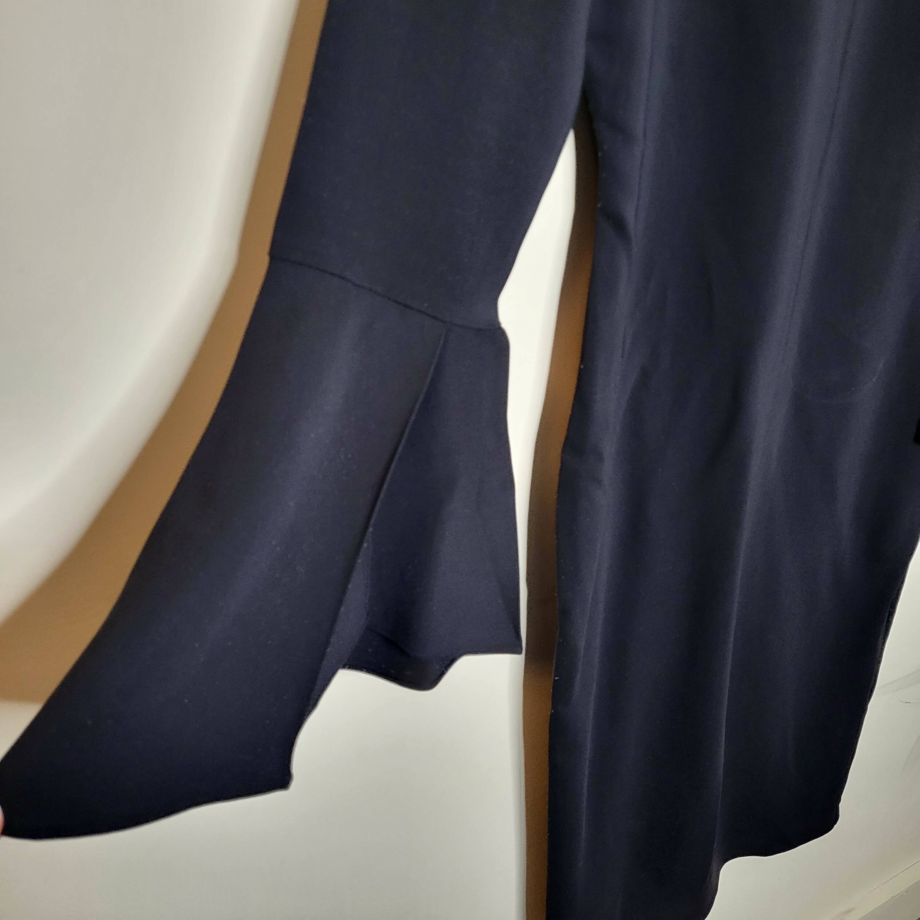 Reiss Fluted Long Sleeve Annie Midi Sheath Dress - Black