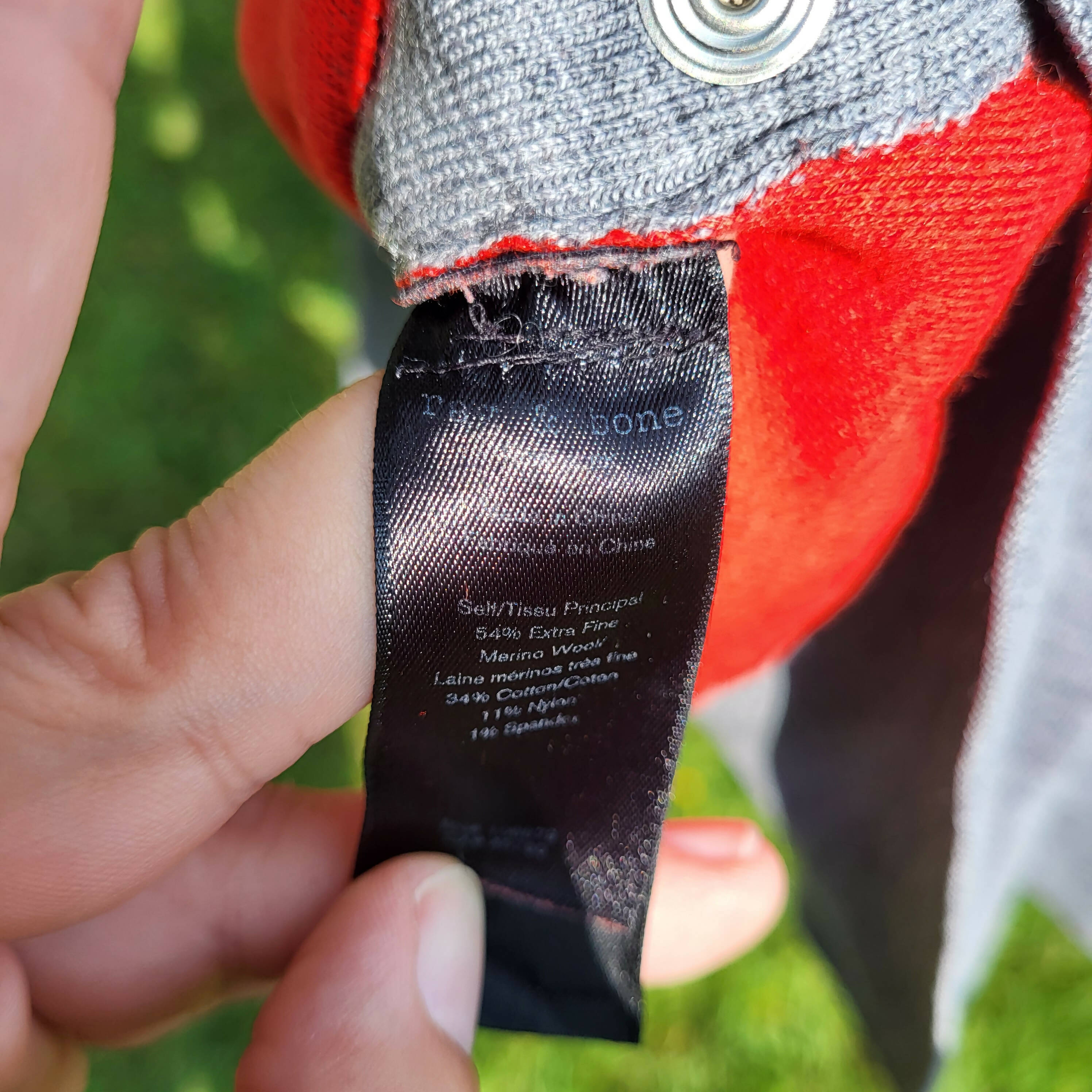 Rag & Bone Long Sleeve Side-Button Merino Wool Sweater