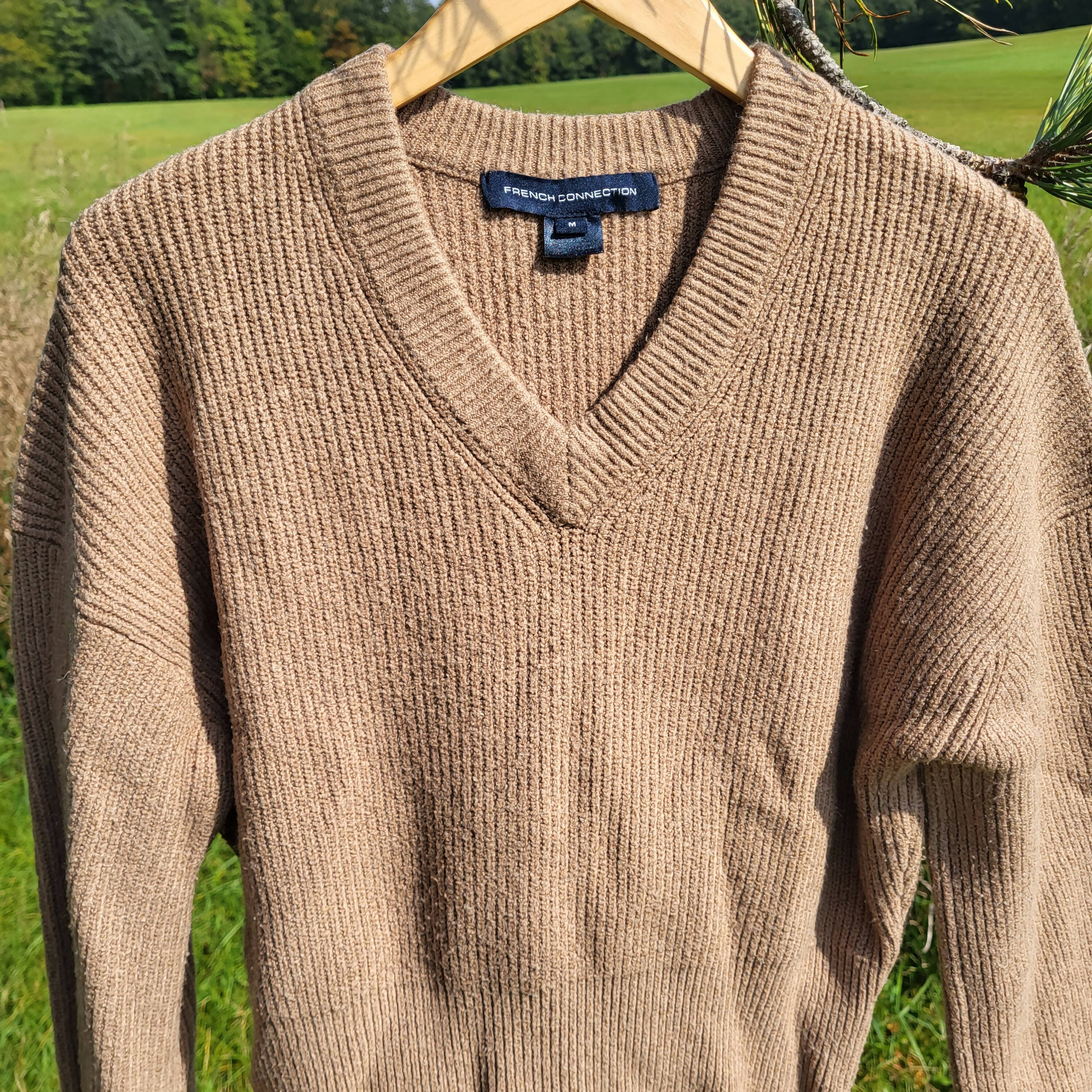 French Connection Wool Blend V-Neck Sweater
