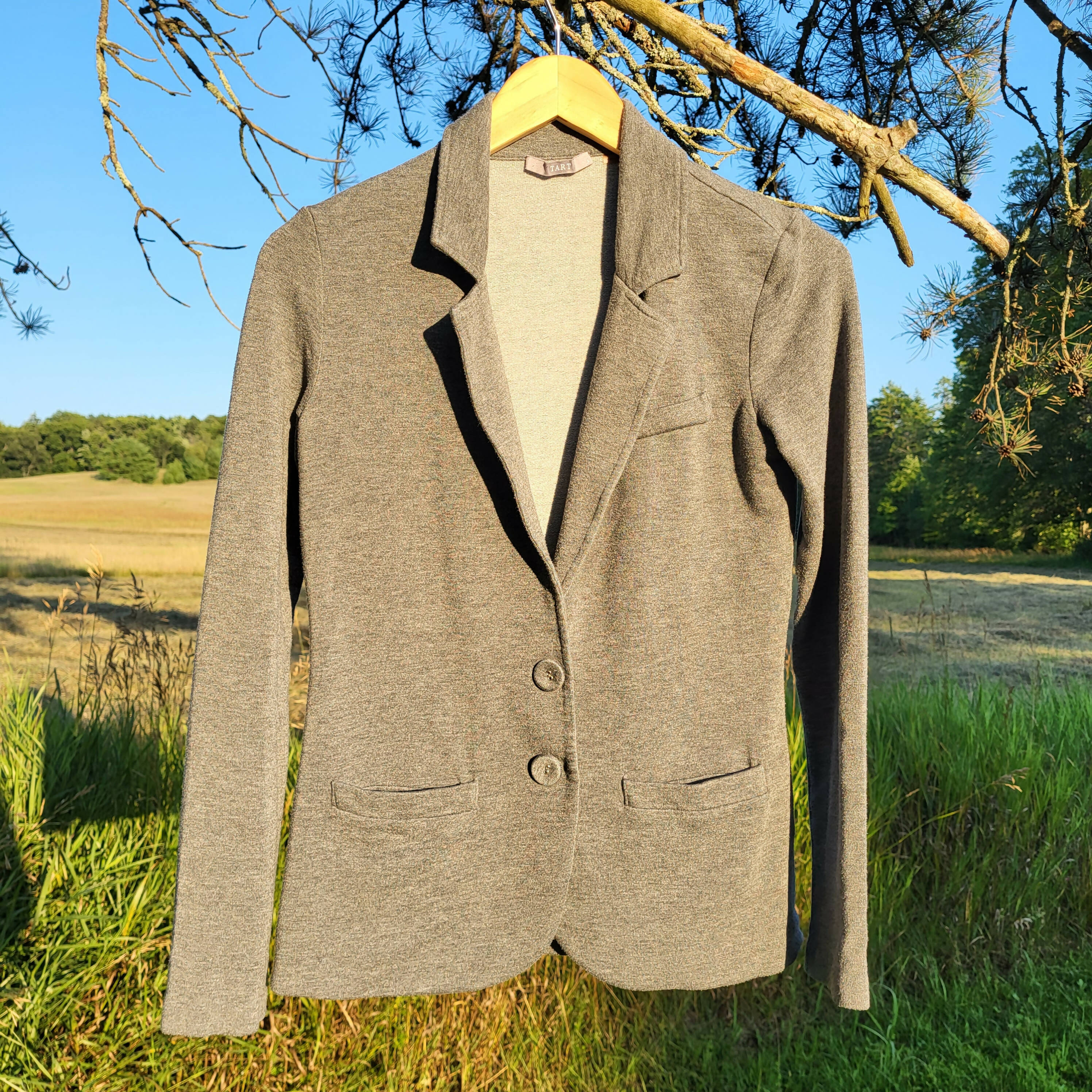 Tart Long Sleeve 2-Button Soft Blazer - /Gray - S